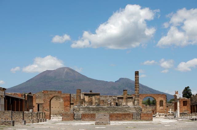 <p>The ancient Roman city of Pompeii</p>
