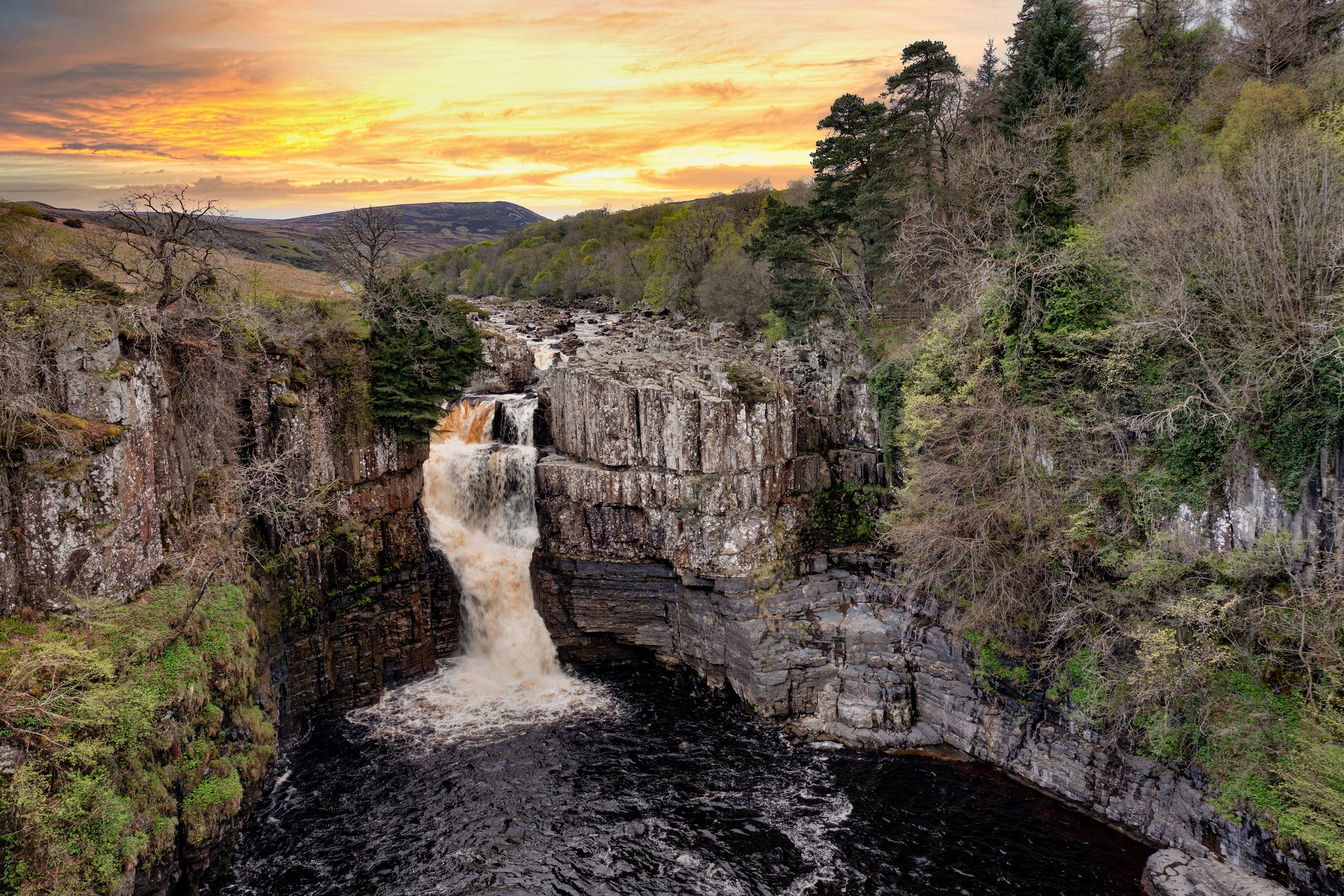 The Roof of England walk takes in High Force waterfall