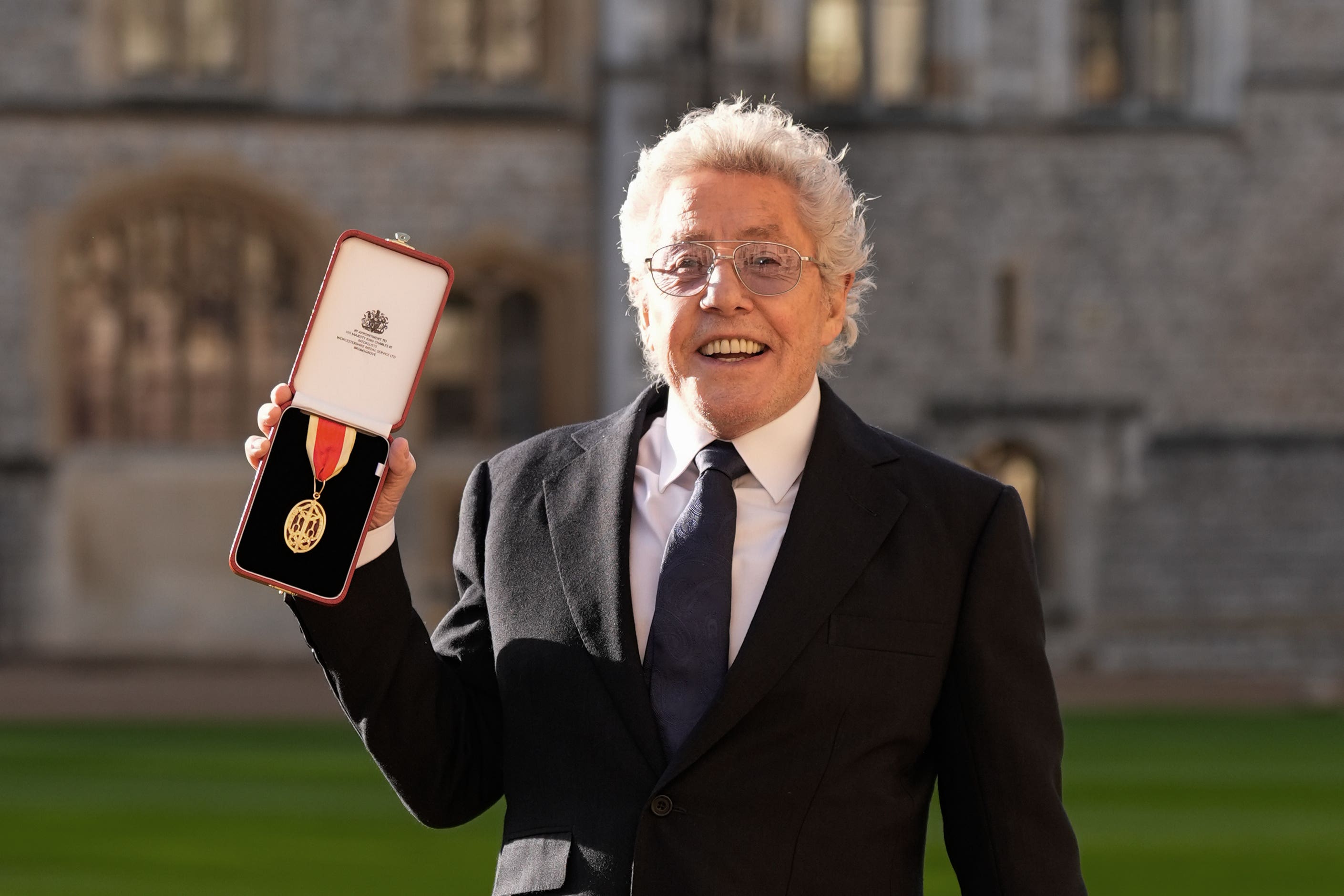 Daltrey received a knighthood at an investiture ceremony at Windsor Castle
