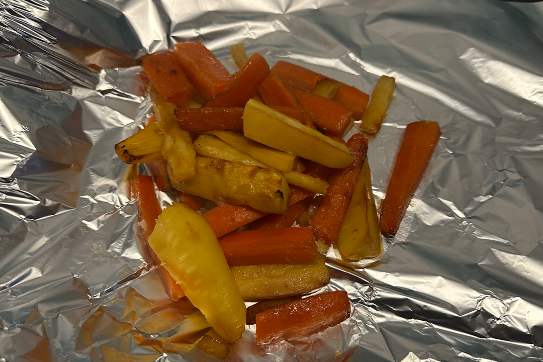 Foil can help you keep elements of the meal warm while others are cooking