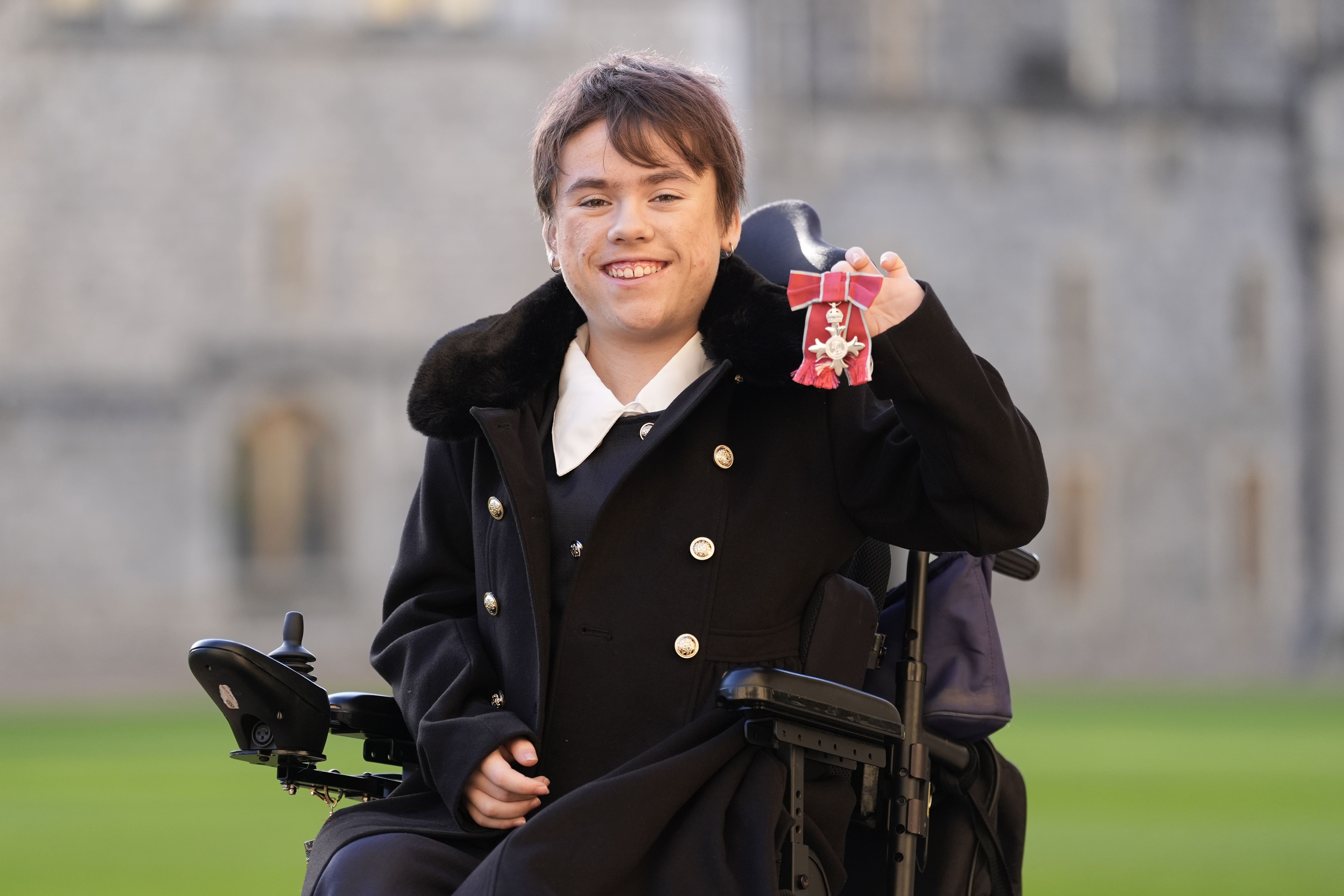 Carmela Chillery-Watson after being made a Member of the Order of the British Empire (Andrew Matthews/PA)