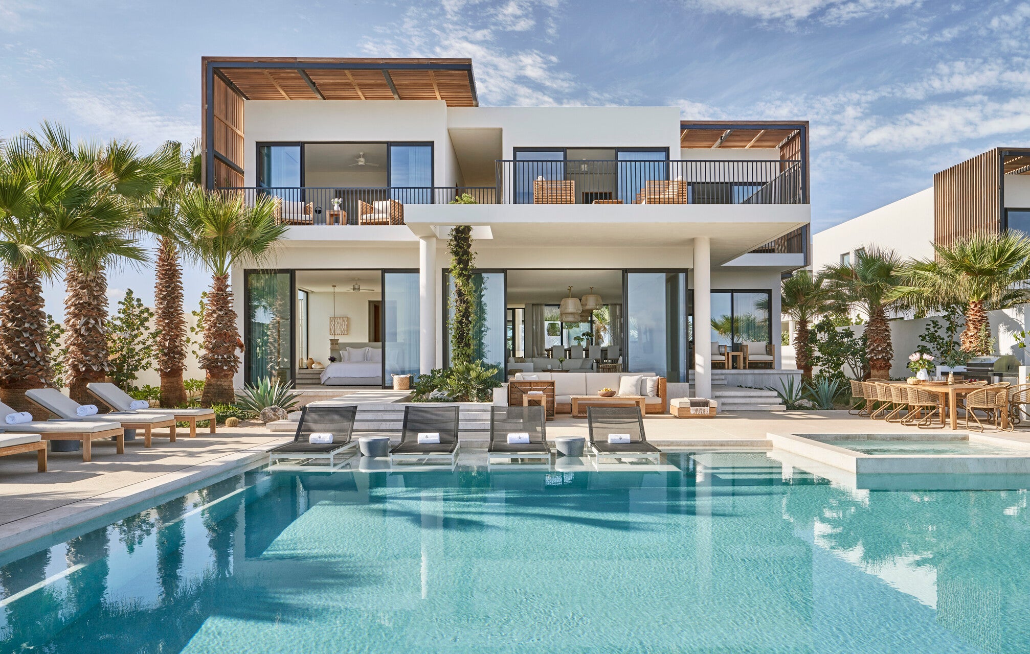 One of the impressive villas and residences