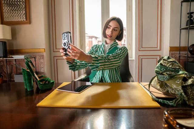 Emily In Paris has helped to fuel fascination with French style (Caroline Dubois/Netflix/PA)