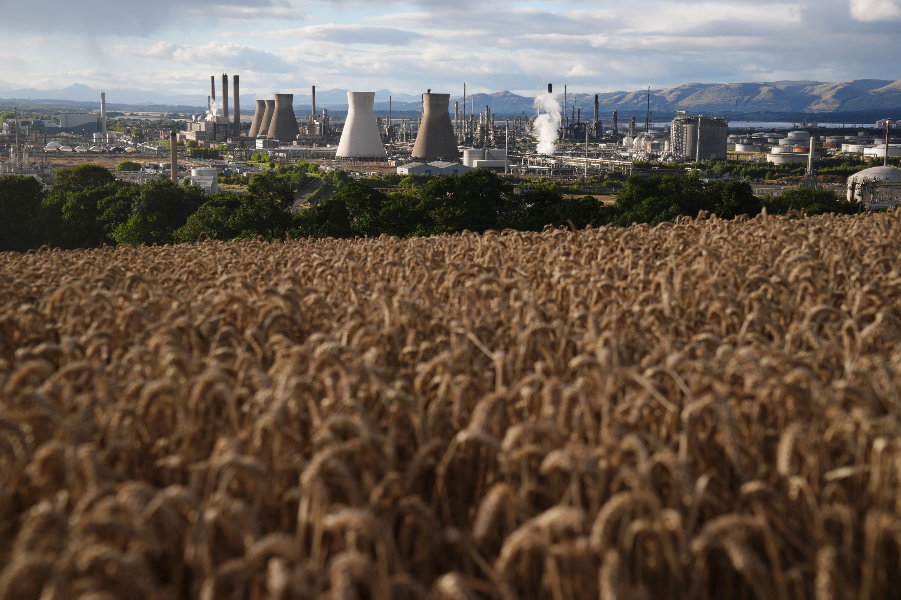 Two new projects have been announced for the site of the former Grangemouth oil refinery (PA)