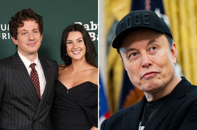 <p>Charlie Puth (far left) says Elon Musk's SpaceX launches in Santa Barbara have violently shaken his home and scared his pregnant wife, Brook Sansone (middle)</p>
