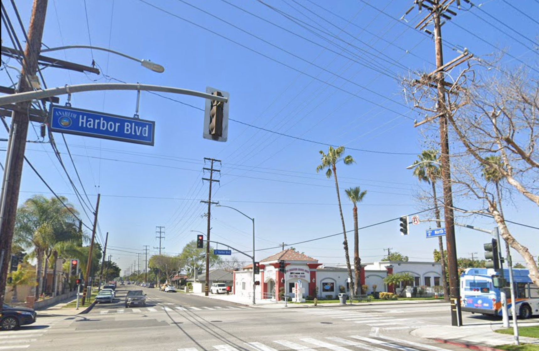 The crash unfolded on the intersection of Harbor Boulevard and North Street