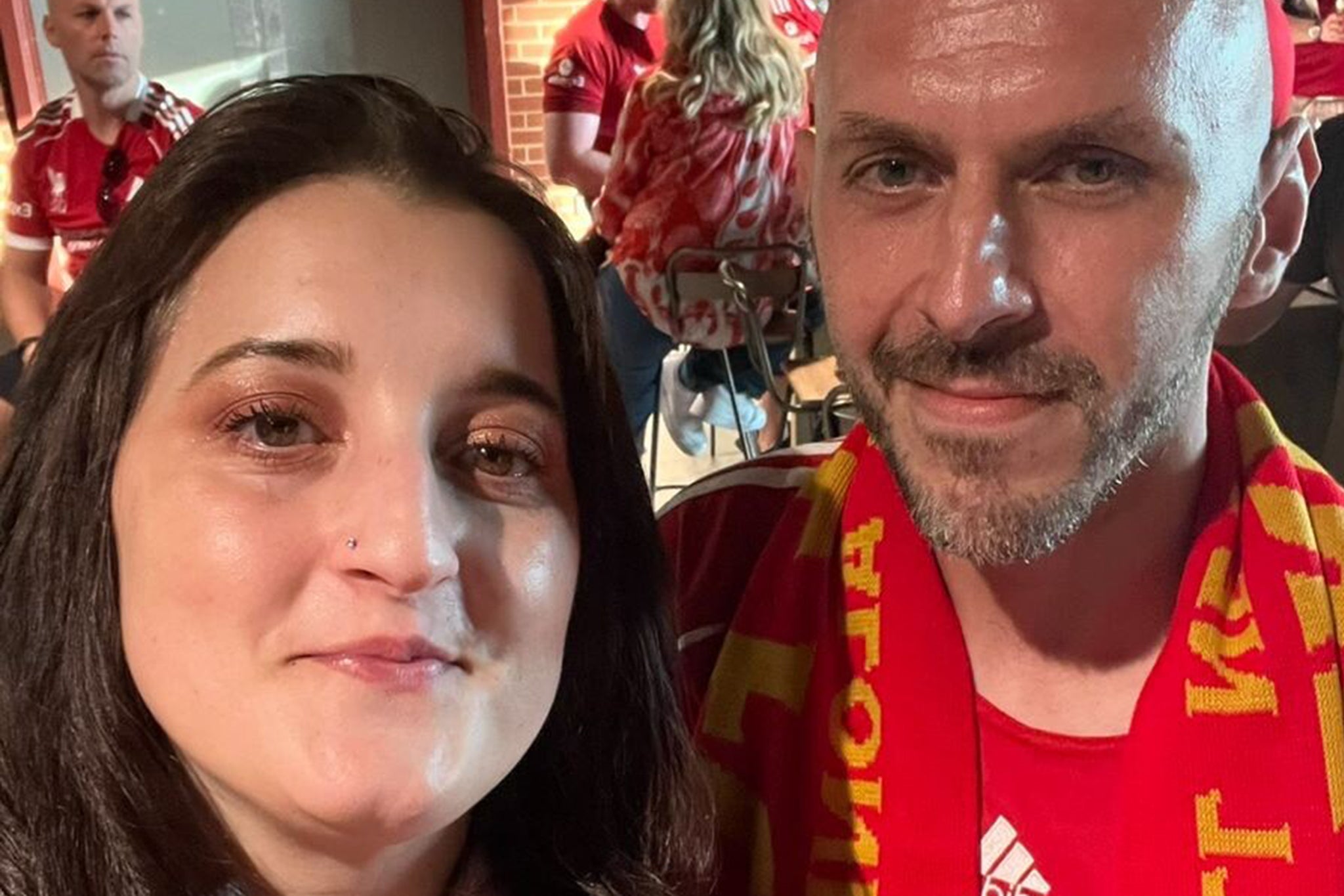 Sheree Aldridge and Daniel Eveson were both injured after being struck by Paul Doyle's car