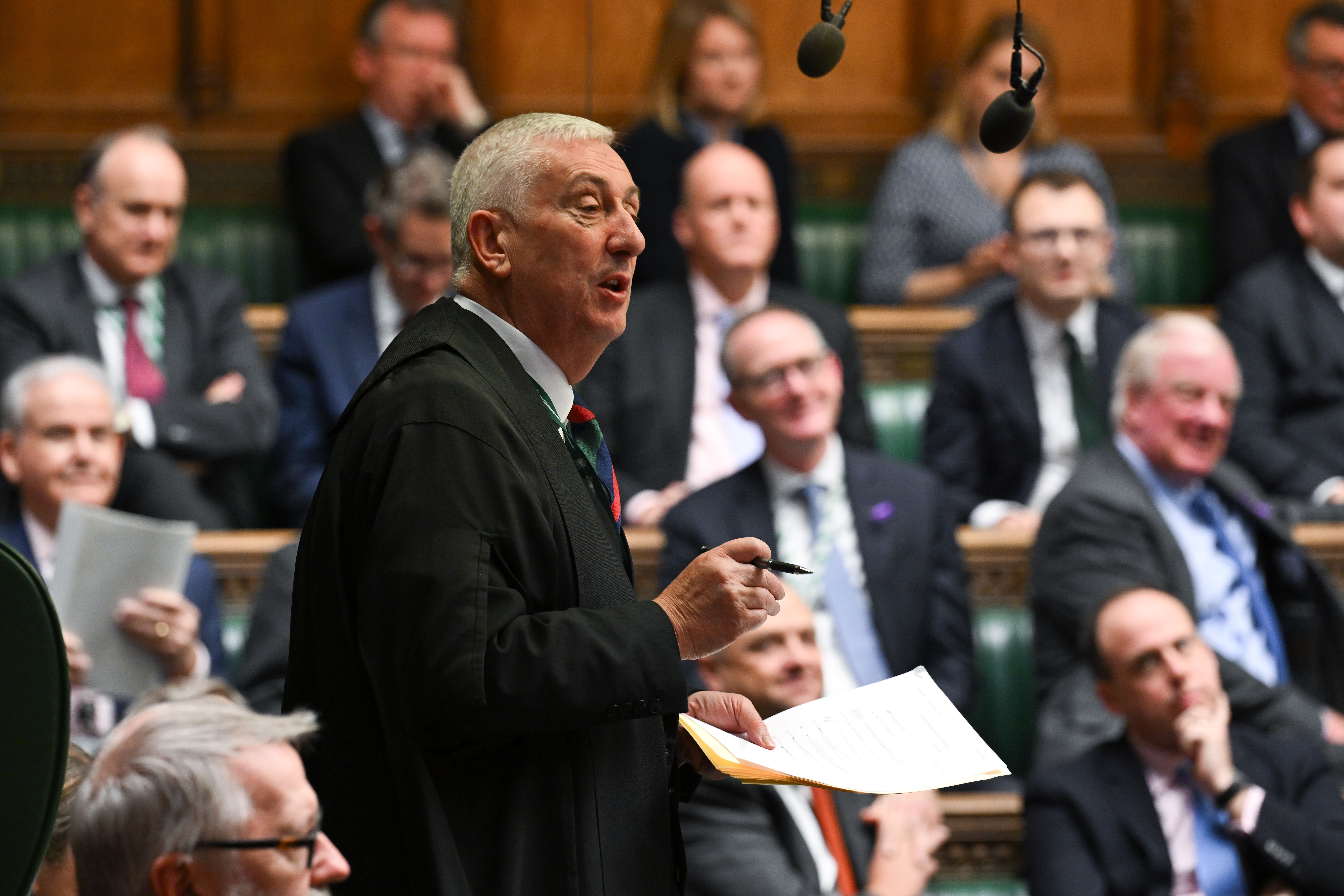Sir Lindsay Hoyle has warned MPs of the threat of cyber attacks (House of Commons/PA)