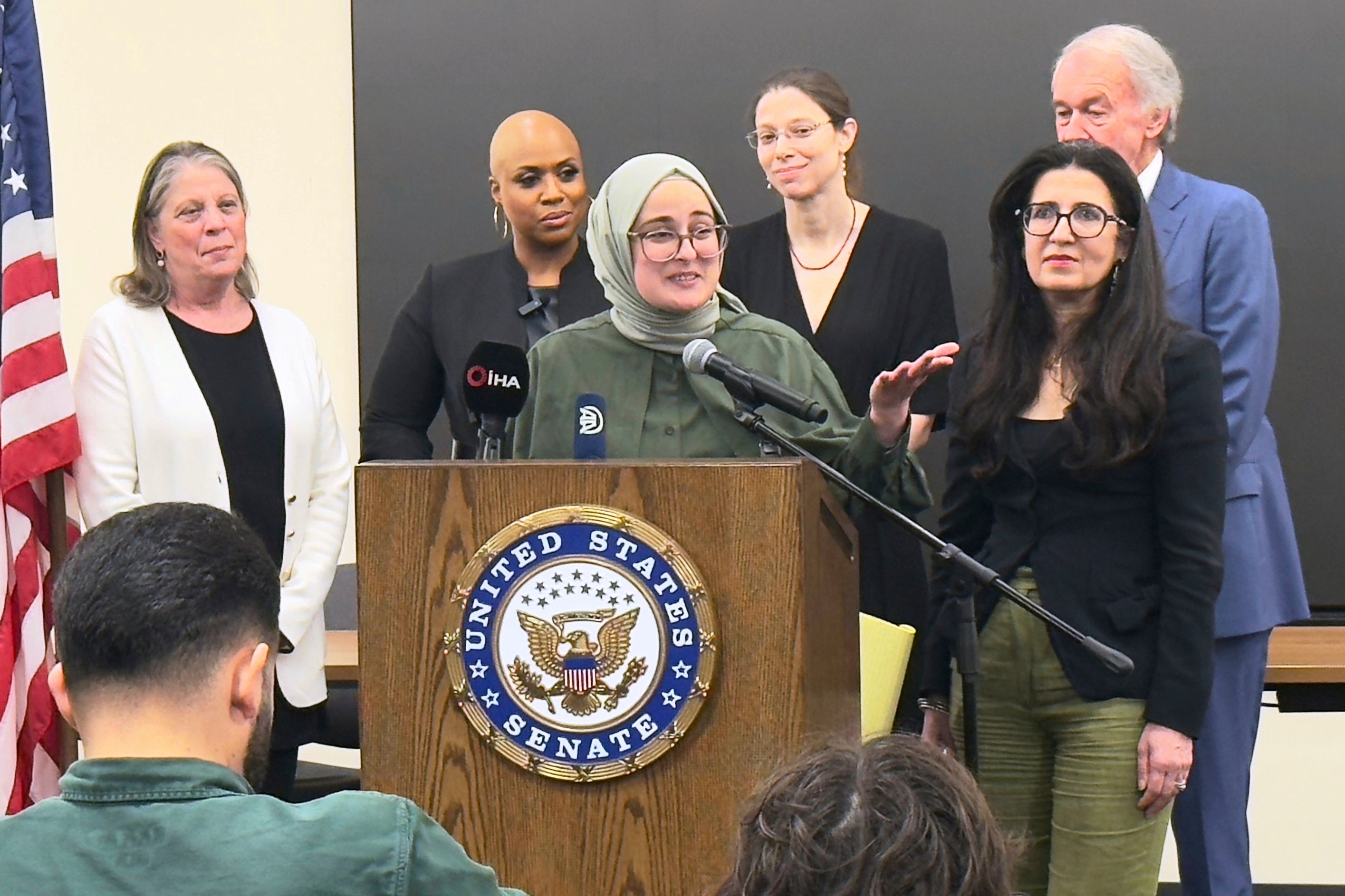 Ozturk spent more than six weeks in ICE detention before a federal judge issued a blistering order that found the Trump administration had arrested her ‘simply and purely’ for writing an op-ed