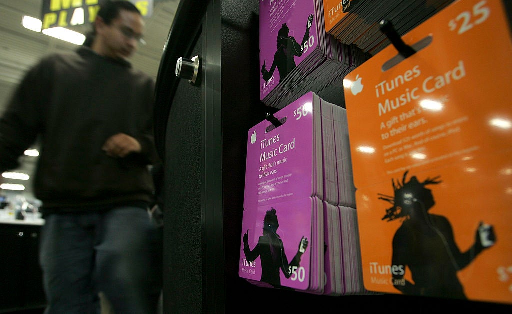 Credit card rewards portals typically have gift cards for major retailers such as Apple