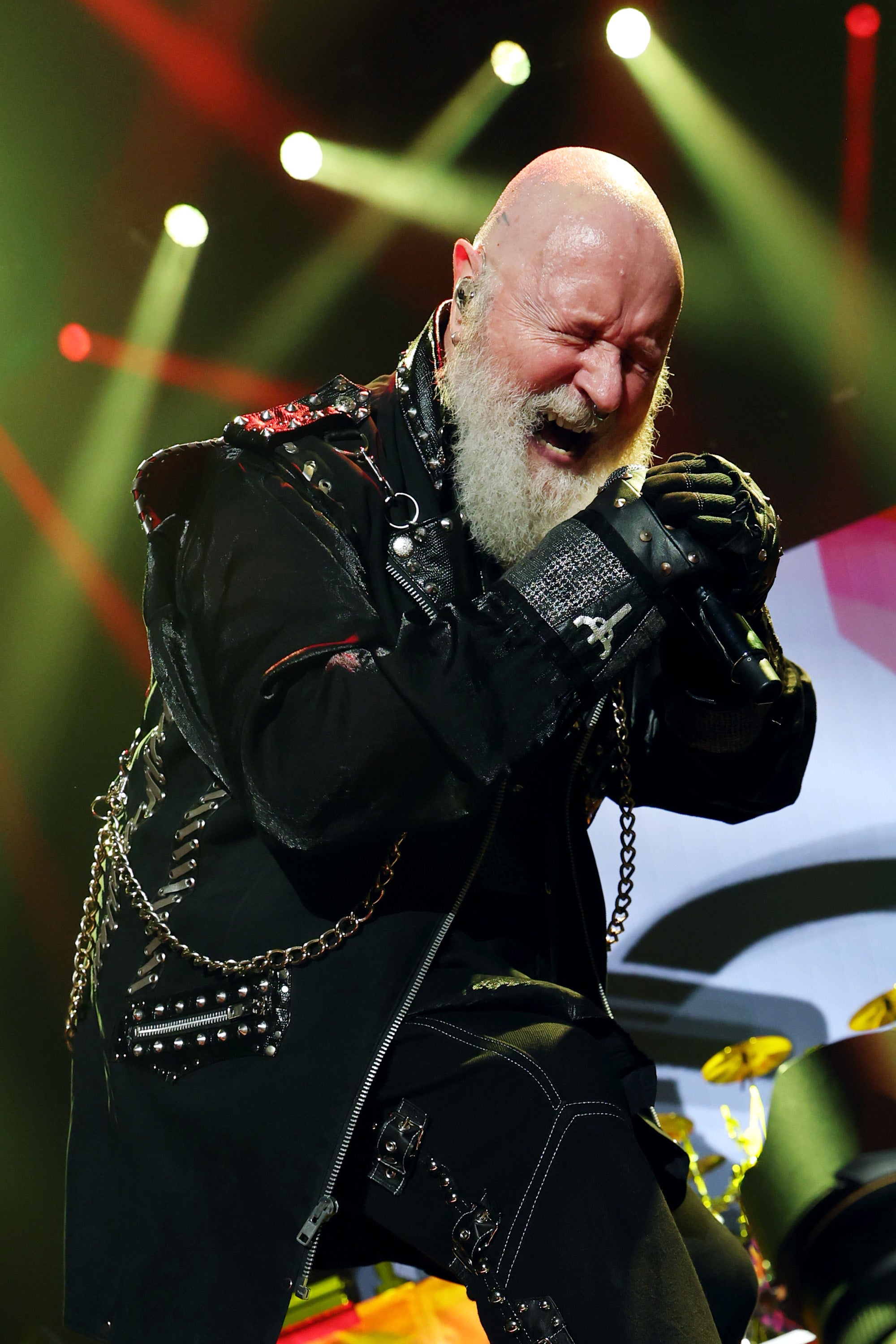 Rob Halford performing with Judas Priest at The Forum in Inglewood in October 2025. Of all his festive fare, his version of “We Three Kings” might just be the most thrilling.