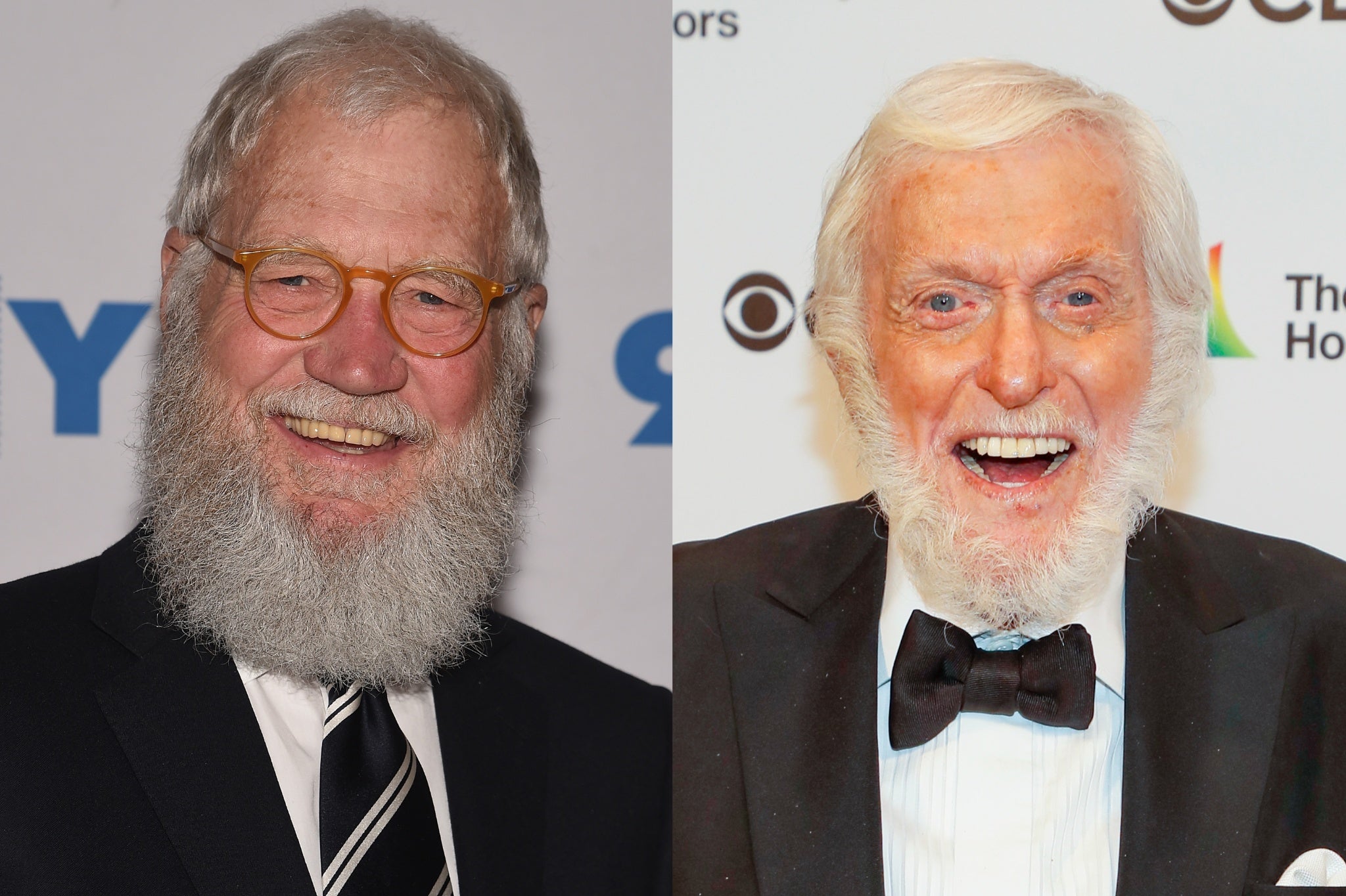 Letterman (à esquerda) lembrou recentemente de ter sido confundido com Dick Van Dyke.