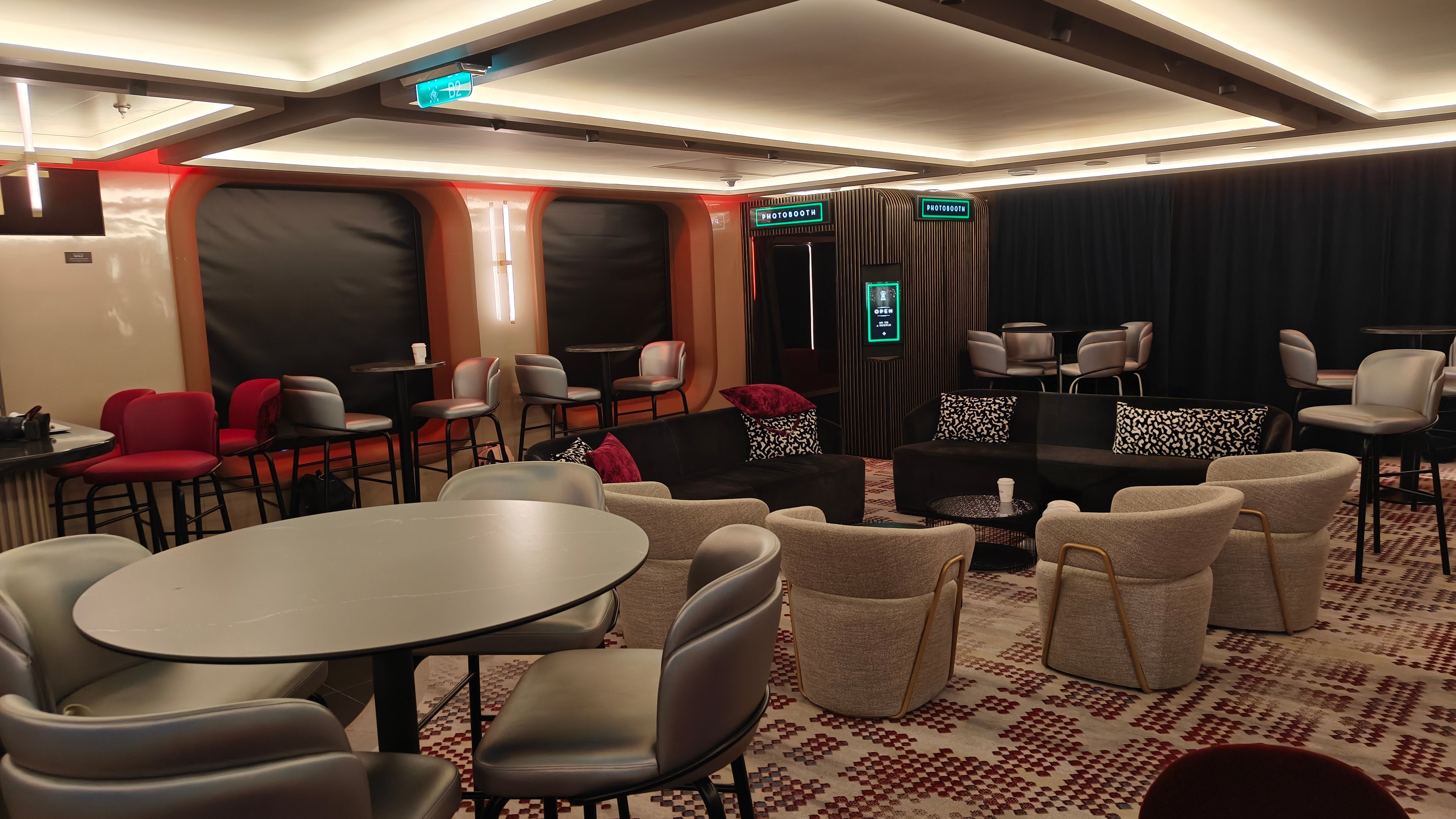 Can you find this photobooth and entry into a secret speakeasy hiding in a corner aboard Celebrity Xcel?