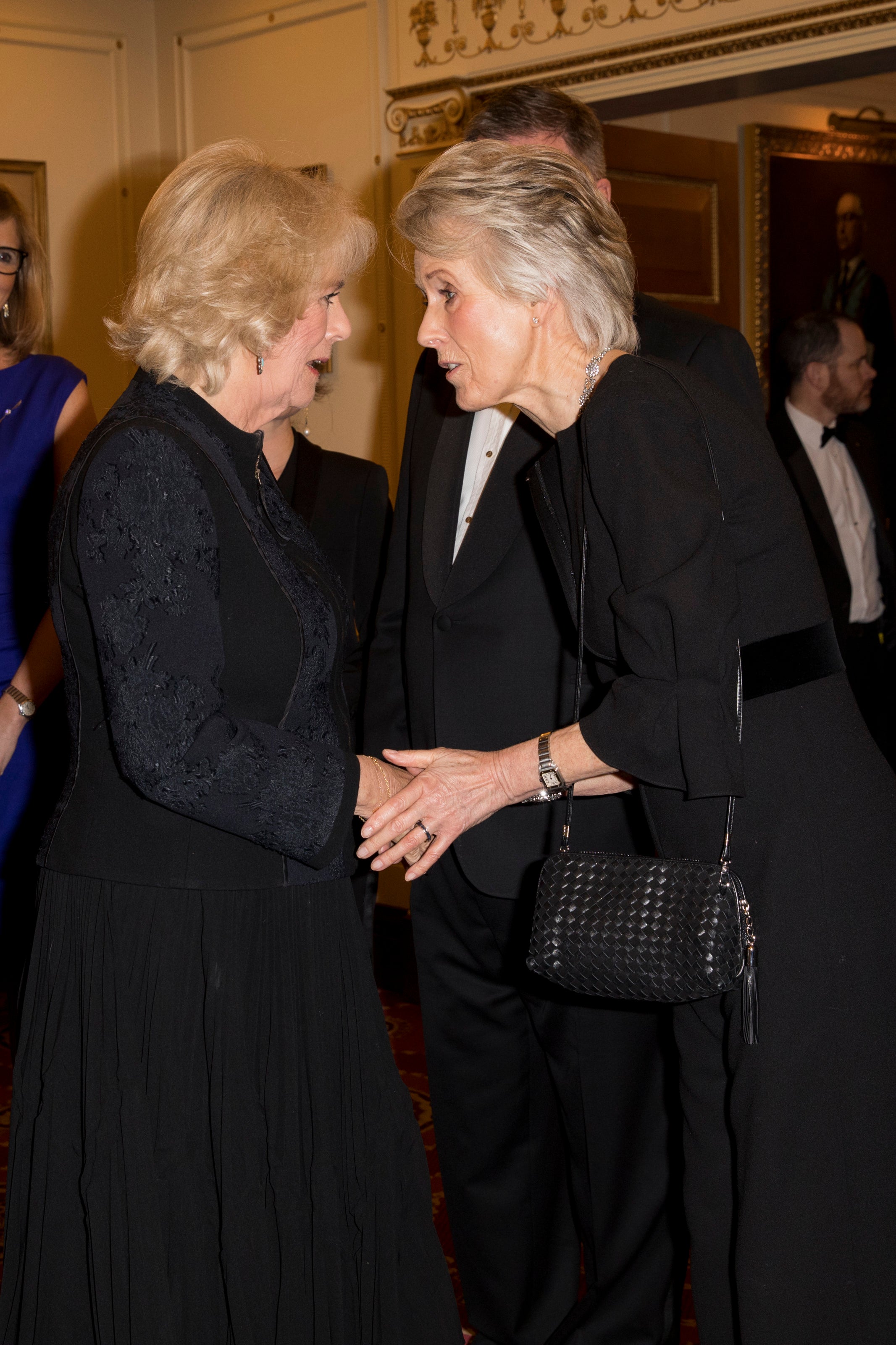 Trollope with Camilla, then Duchess of Cornwall, in 2018