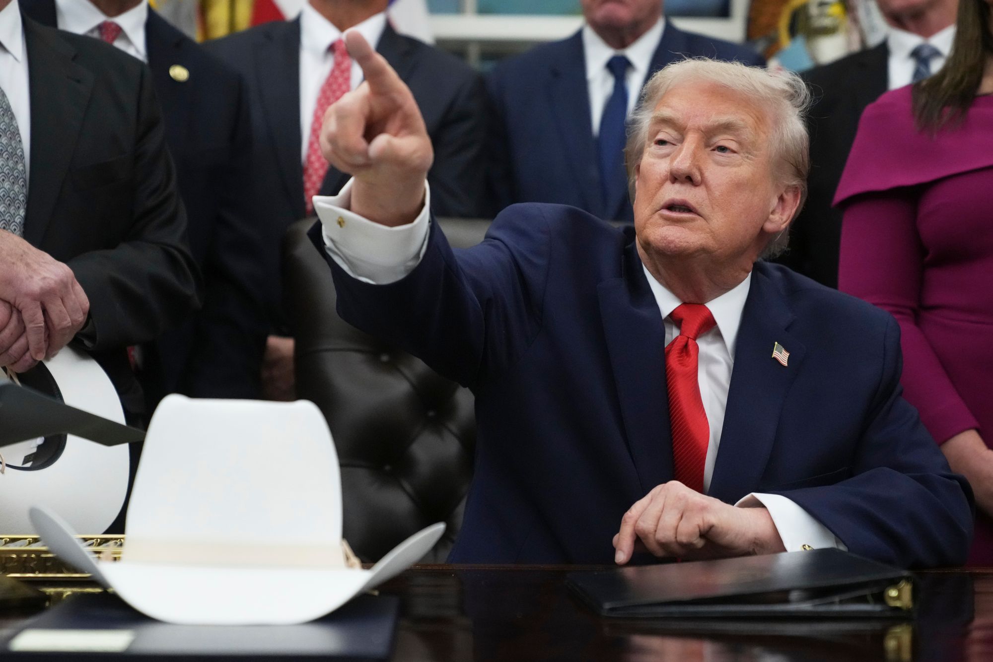 President Trump called a female reporter ‘very aggressive’ for asking questions in the Oval Office, the latest in a string of recent dismissive remarks toward female reporters the president has made