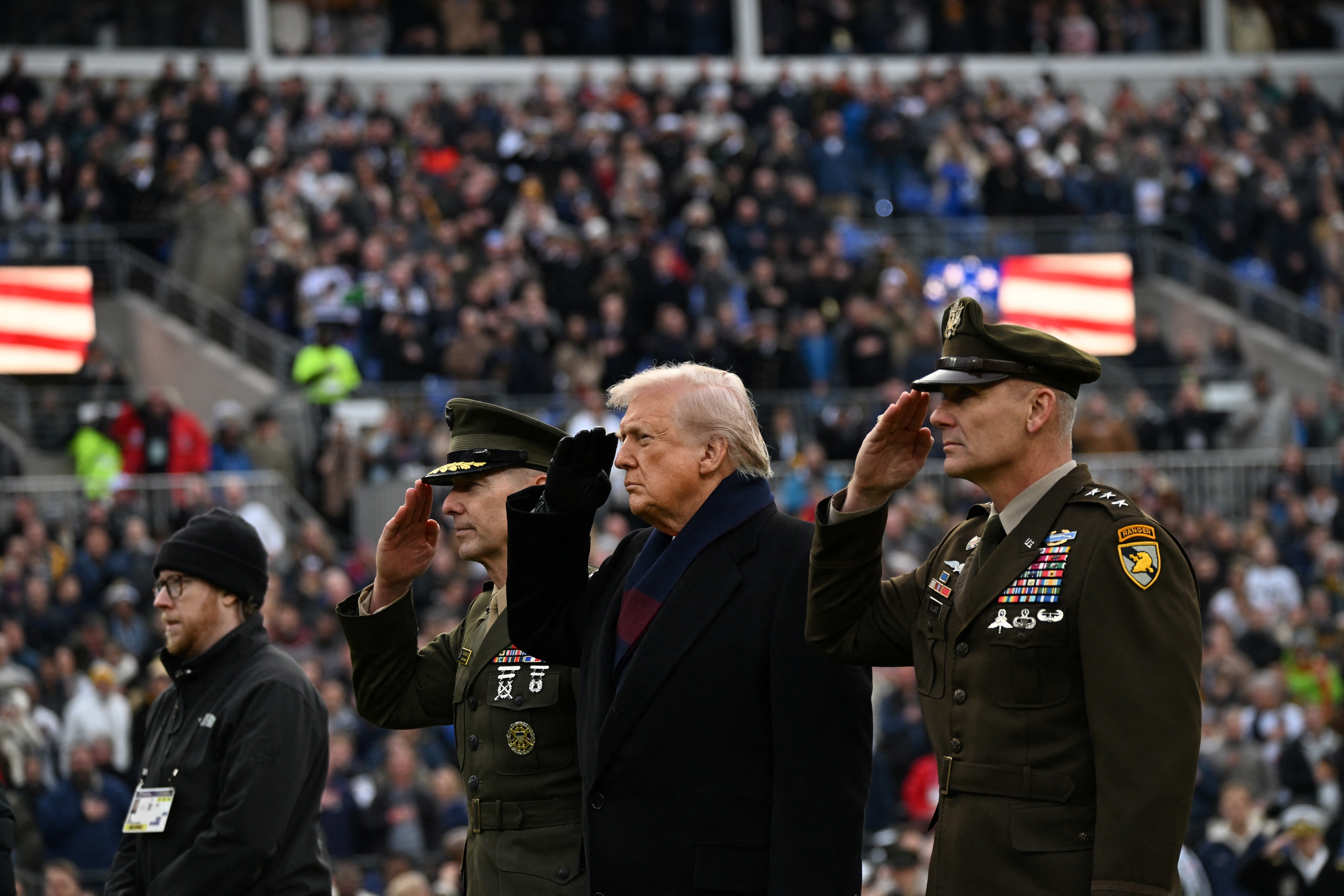 When asked which team he was rooting for, Trump said, “You must be joking if you think I’m going to give you that answer."