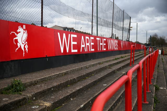 <p>Park View Road, the stadium home to Welling United </p>