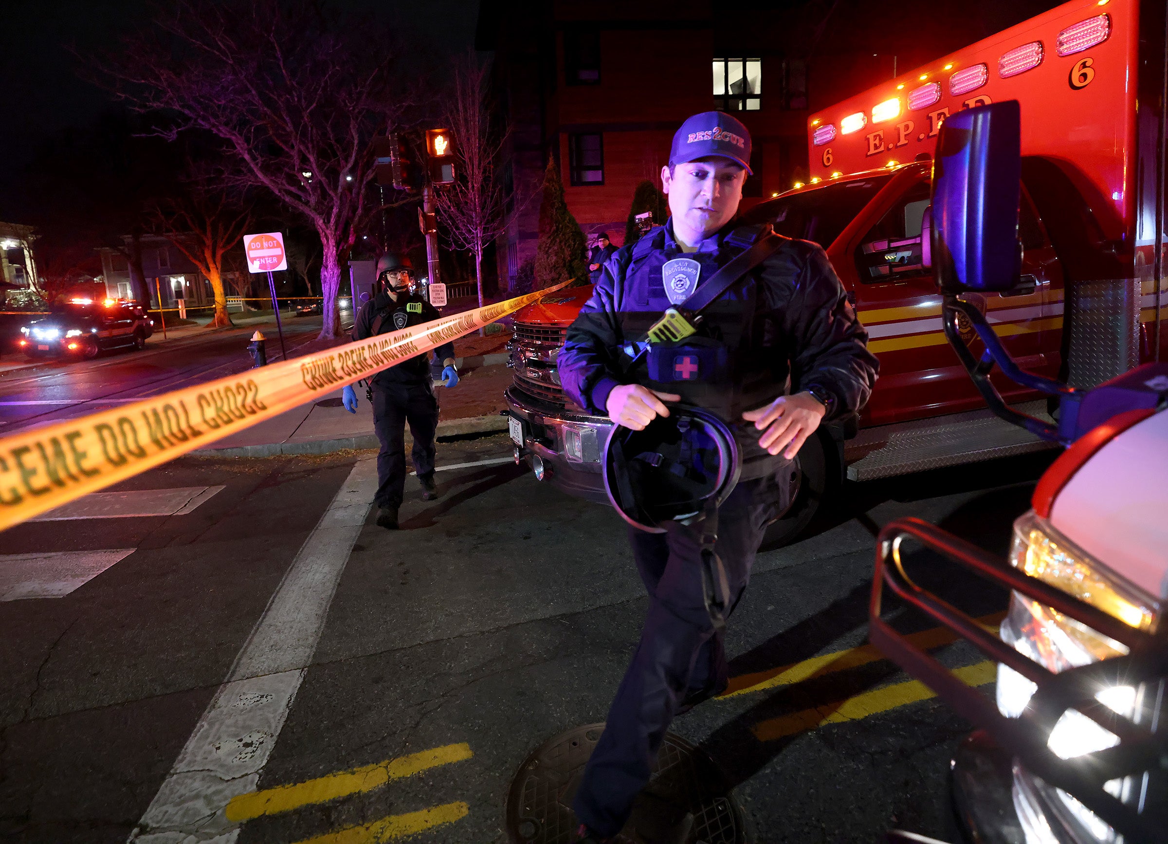 More than 400 law enforcement officers descended on Brown University’s campus after a mass shooter killed two people and injured at least nine others December 13