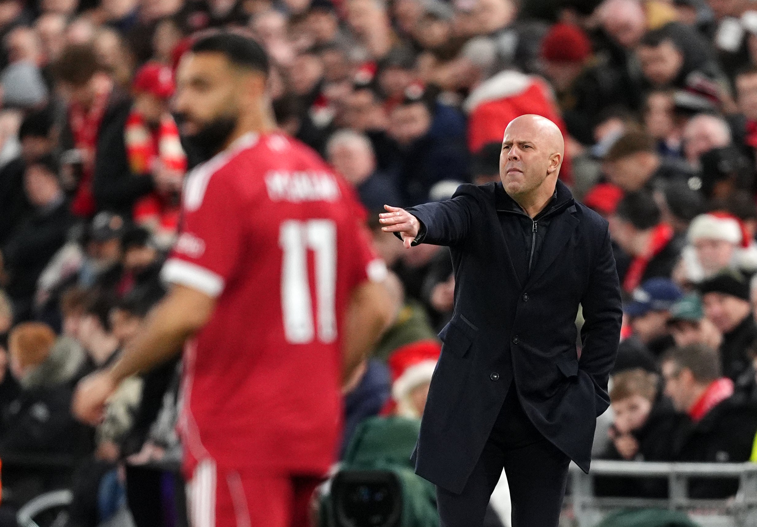 Arne Slot returned Mohamed Salah to his squad but did not say if the Egyptian had apologised