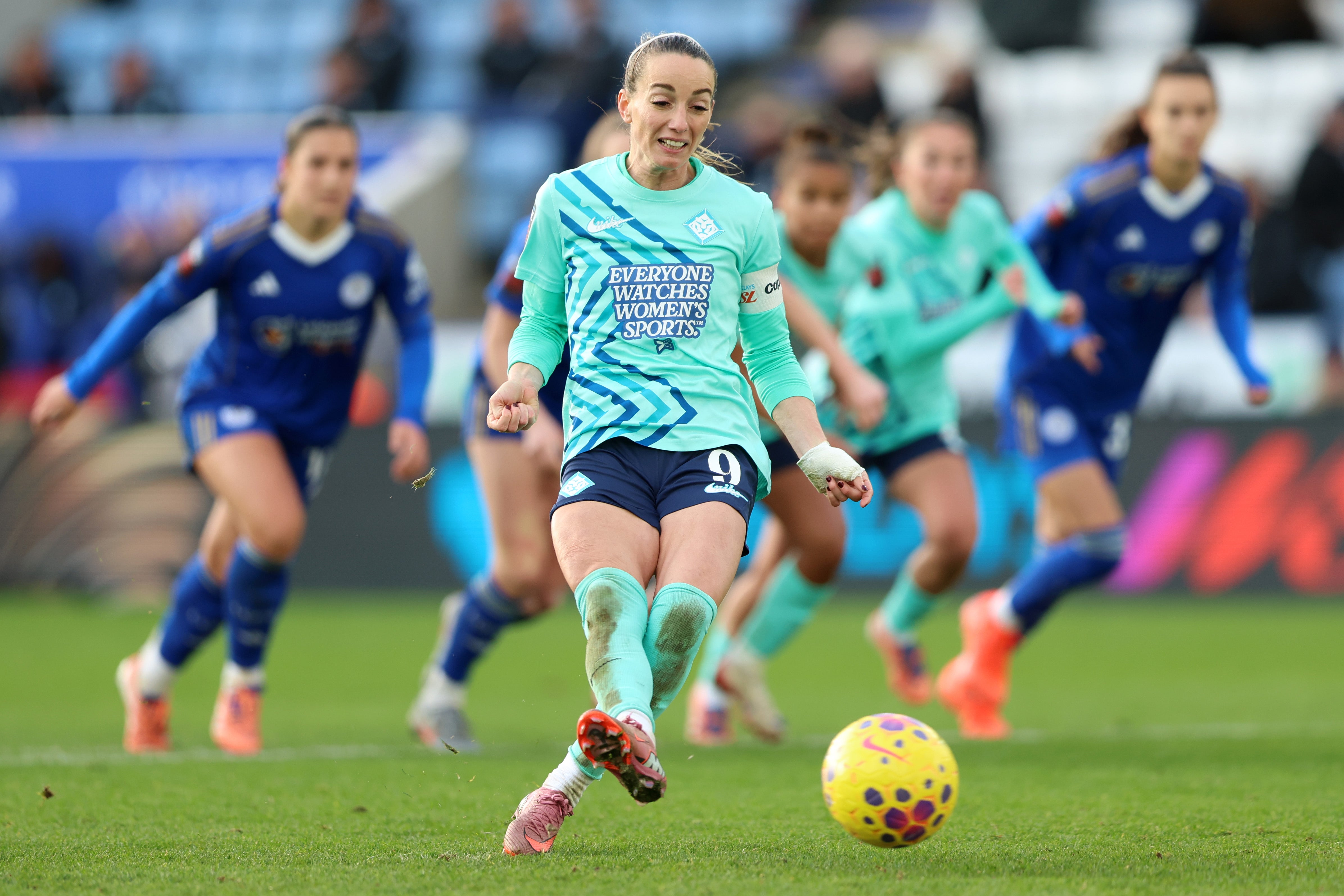 Kosovare Asllani was denied from the penalty spot late on for London City Lionesses