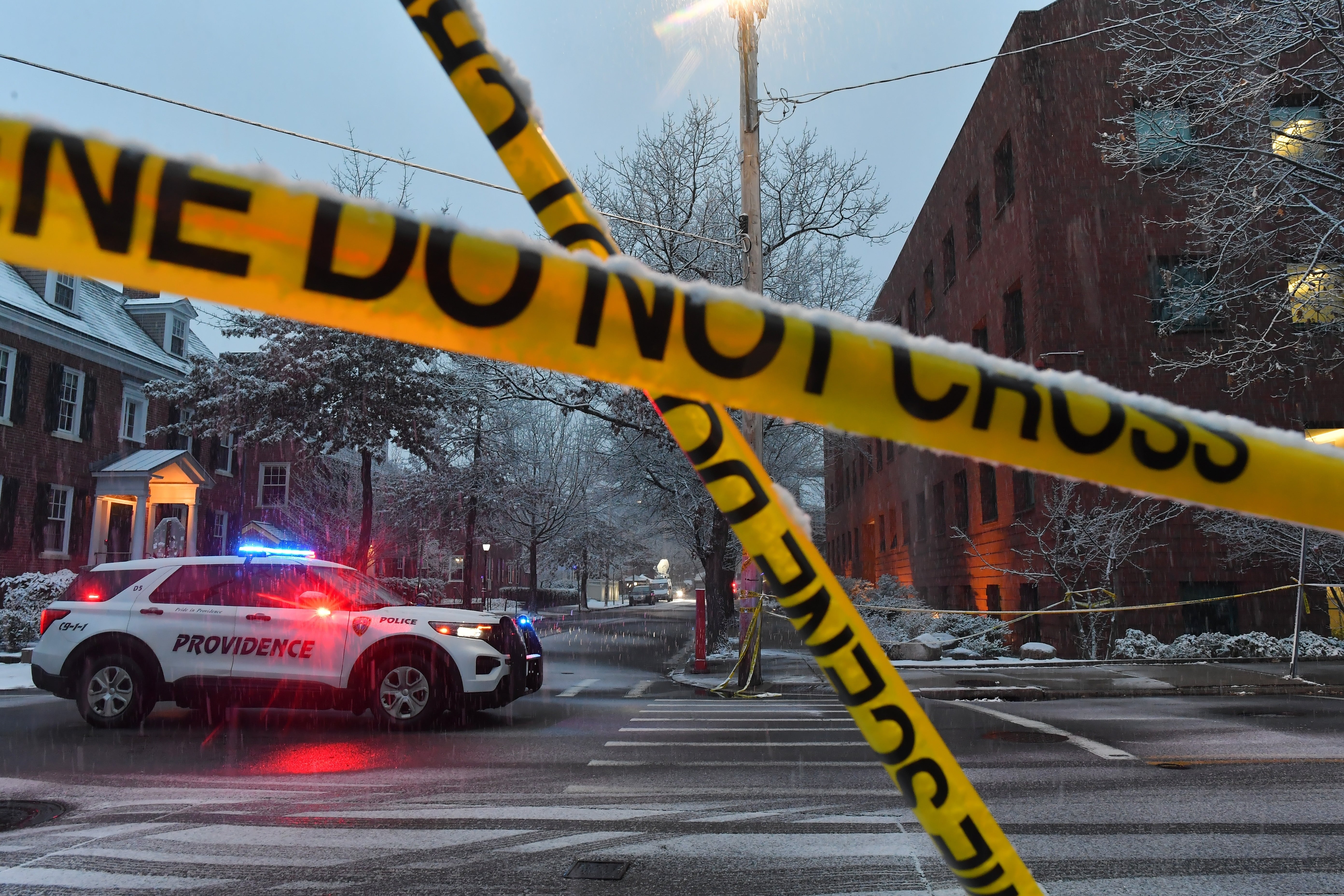 The shooting at Brown University broke out Saturday afternoon