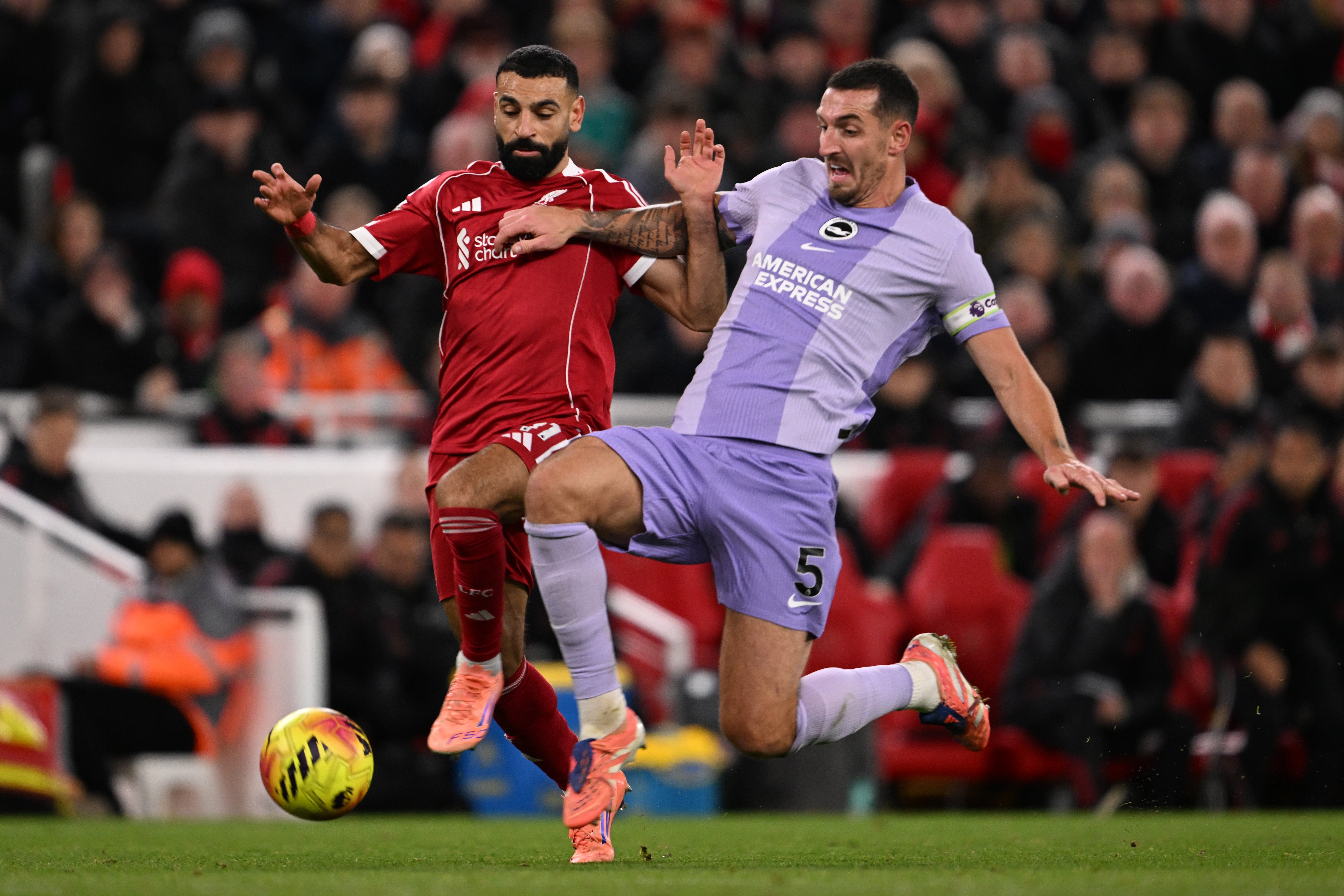 Mohamed Salah impressed on his return to the Liverpool team with an assist against Brighton