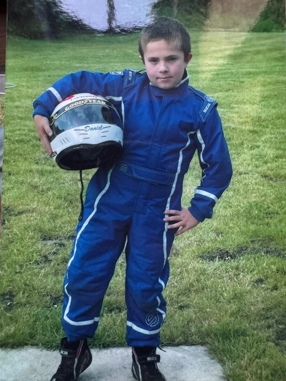 For his seventh birthday, Dan’s dad splashed out on a go kart for him