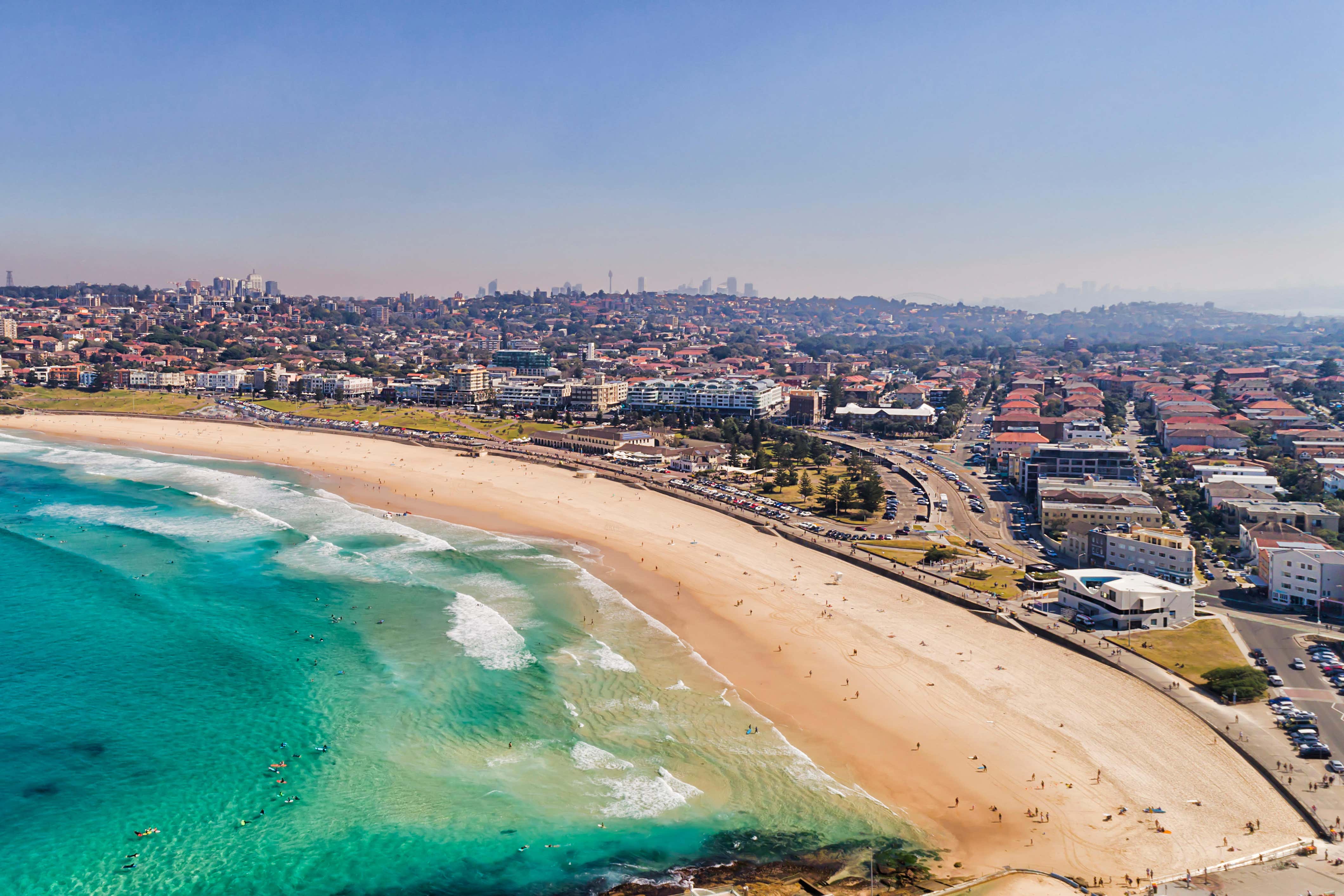 The incident happened at Bondi Beach in a park next to the pavillion (Alamy/PA)