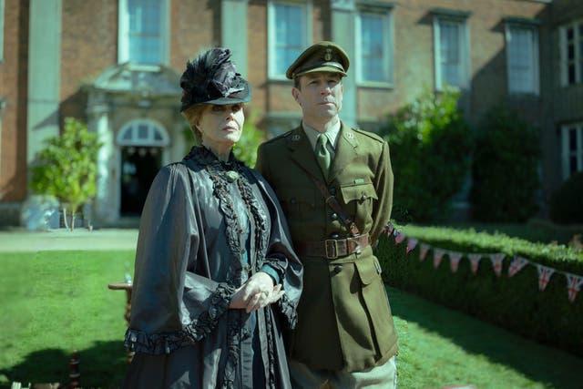 <p>Joanna Lumley and Tobias Menzies in ‘A Ghost Story for Christmas’</p>