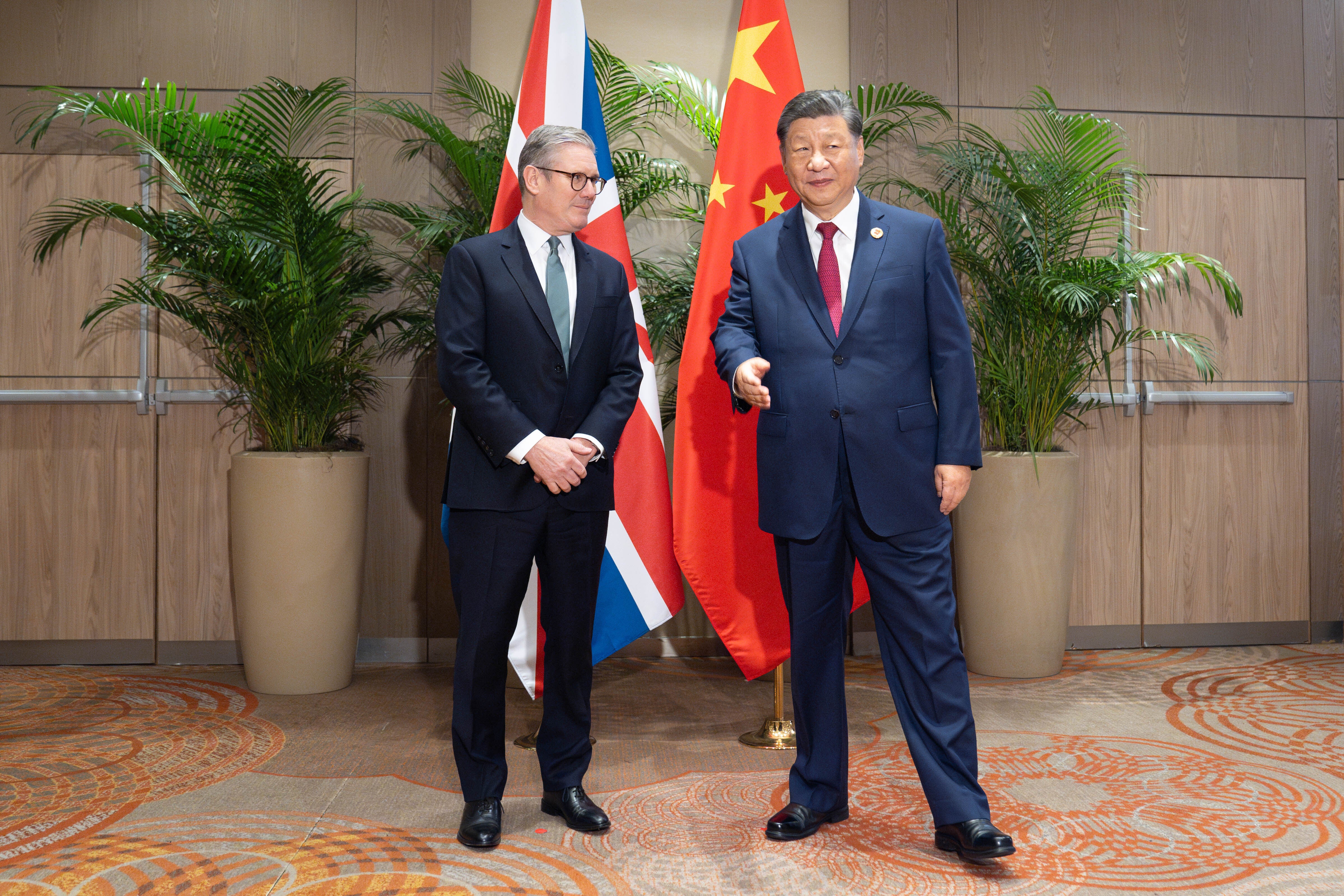 <p>Prime minister Keir Starmer during a previous meeting with president Xi Jinping. The PM  is planning to travel to China for his first bilateral visit in January or February next year</p>