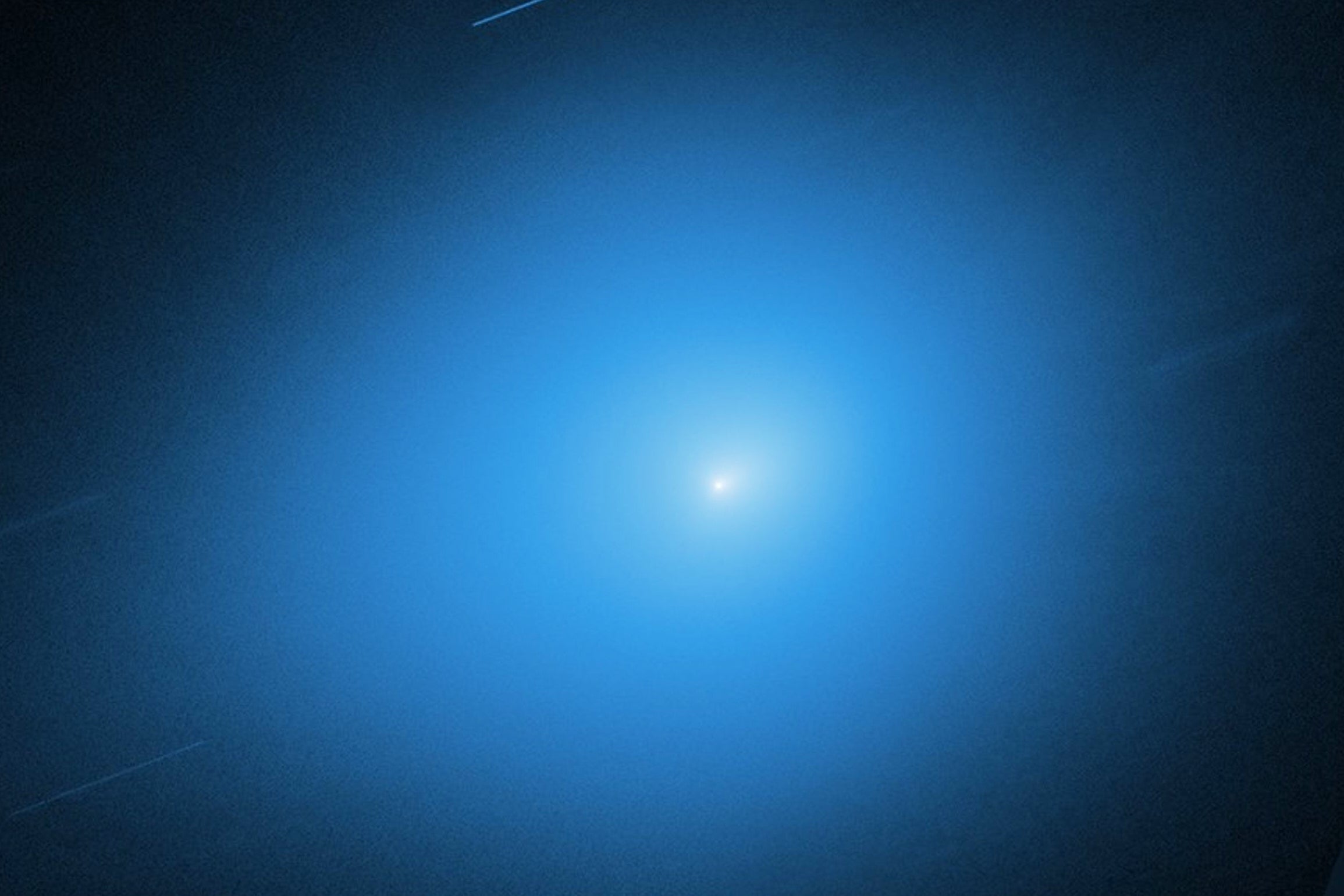 This image, provided by NASA, shows the interstellar comet 3I/Atlas captured by the Hubble Space Telescope on Nov. 30, 2025, about 178 million miles (286 million kilometers) from Earth. (NASA, ESA, STScI, D. Jewitt (UCLA), M.-T. Hui (Shanghai Astronomical Observatory), J. DePasquale (STScI) via AP)
