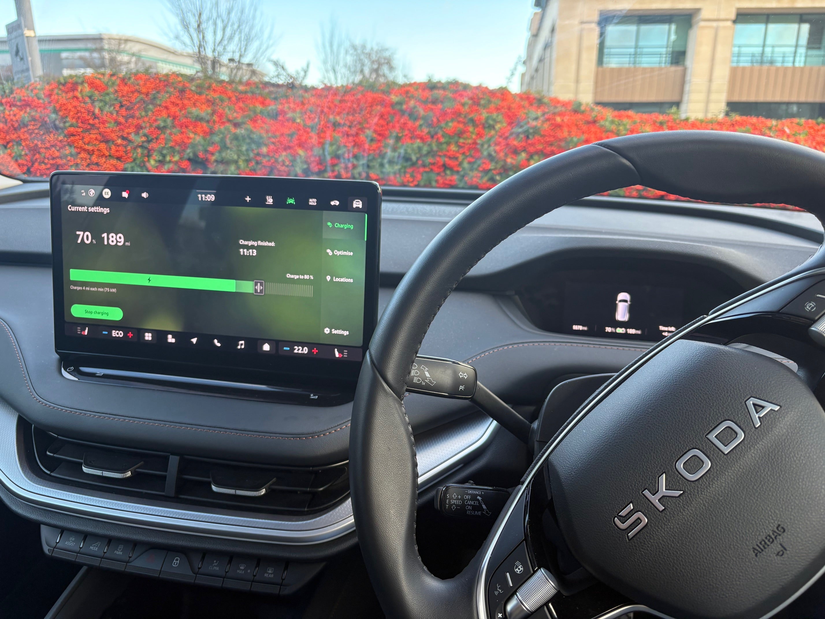 Charging the EV from 20 per cent to 80 per cent takes about 26 minutes.