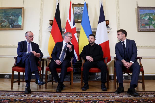 European leaders have set out a series of conditions for any peace deal with Russia as they seek to provide security guarantees for Ukraine. (Toby Melville/PA)