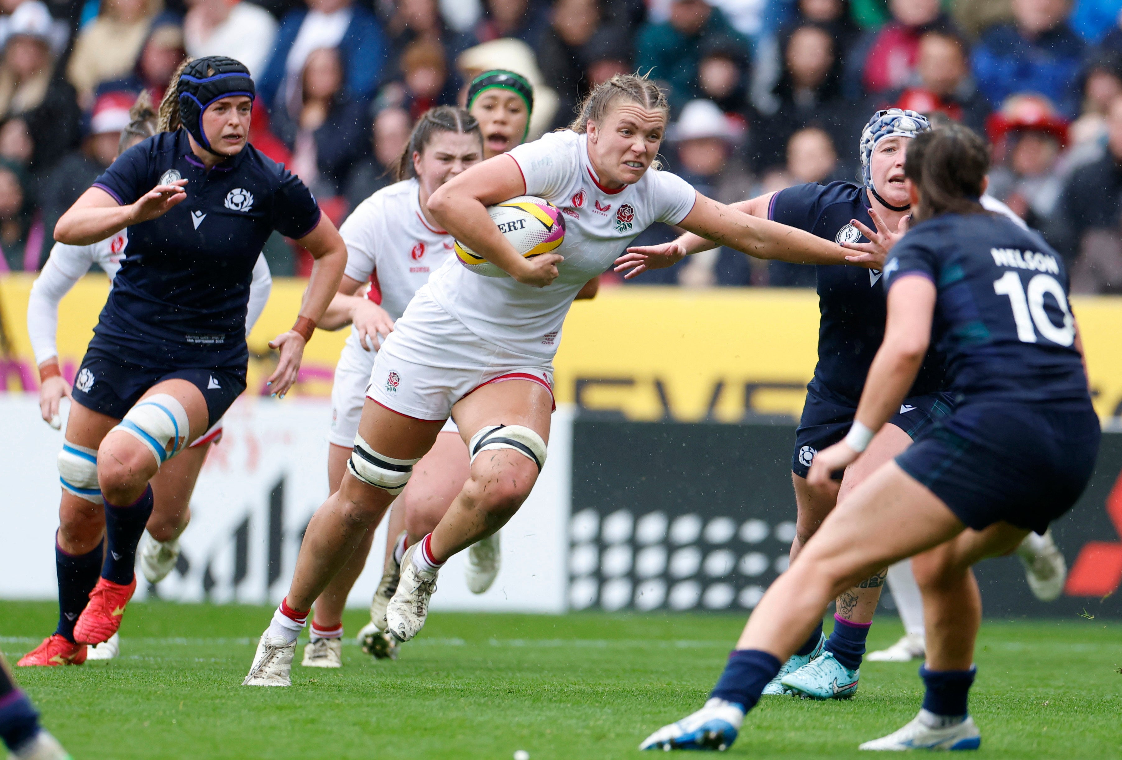 Zoe Stratford (nee Aldcroft) led the Red Roses to victory in the Women's Rugby World Cup in September
