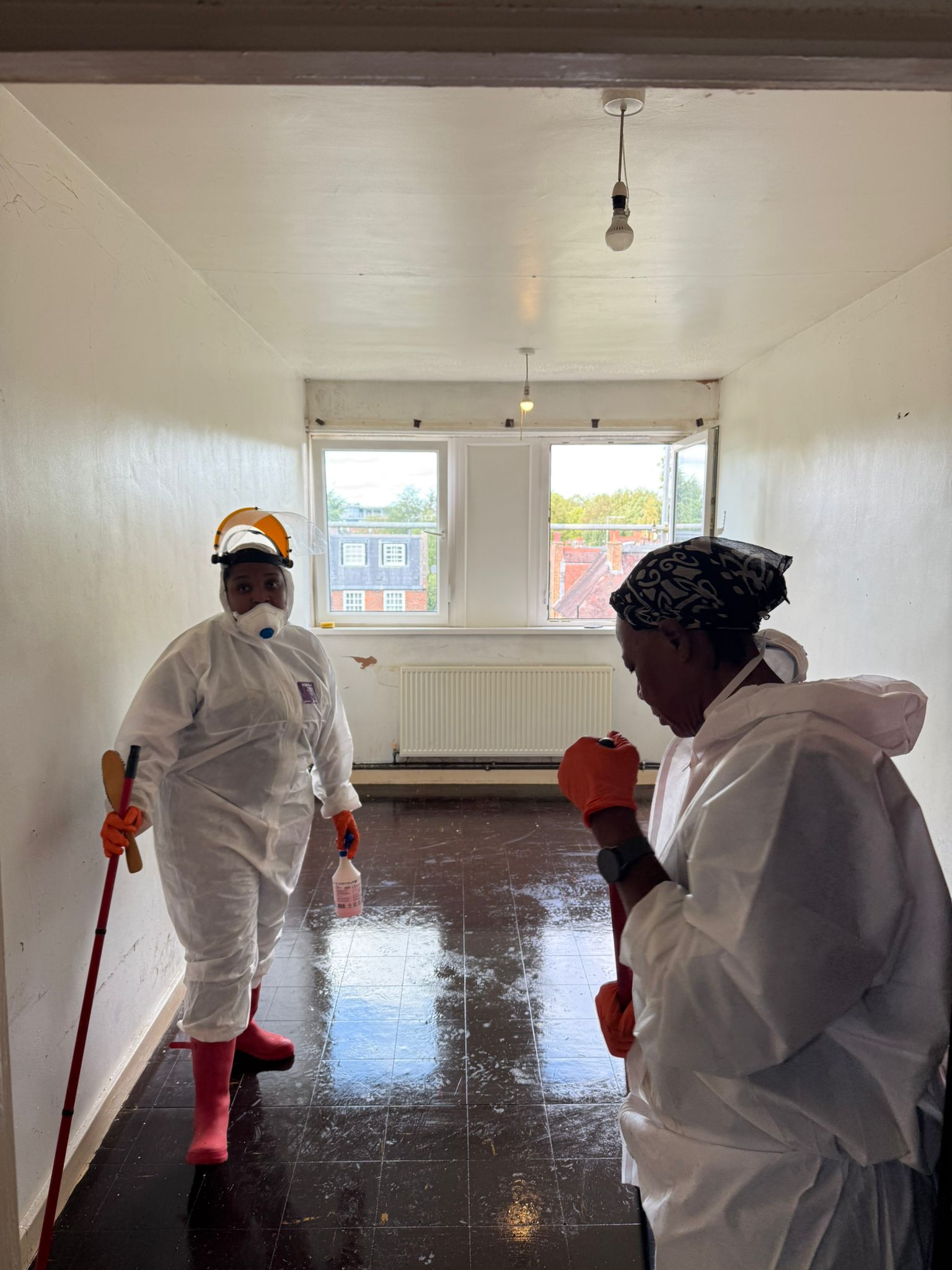 Mufaro and Mellisa clean biohazard and trauma scenes