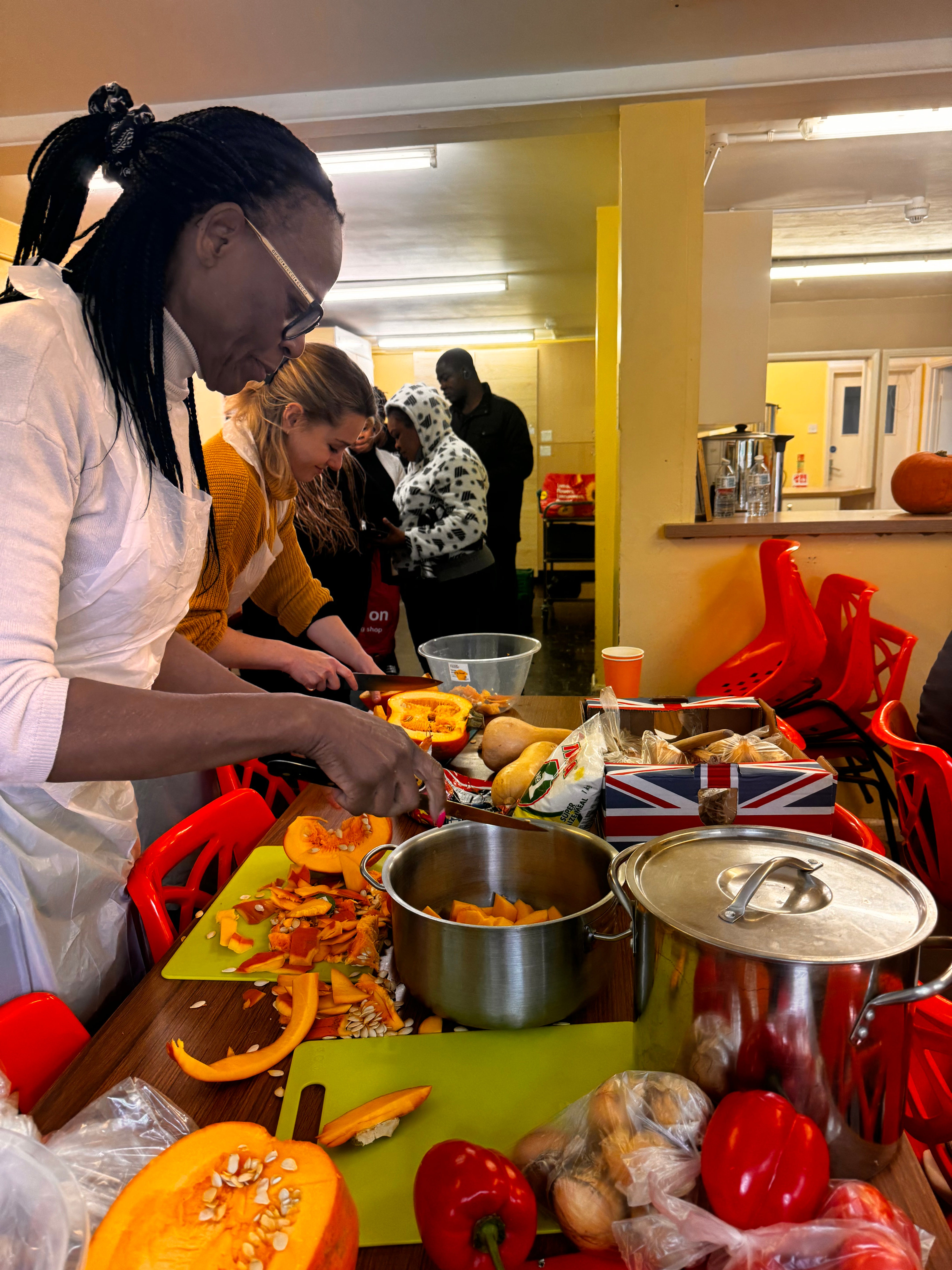 Mufaro’s charity set up a food bank during Covid