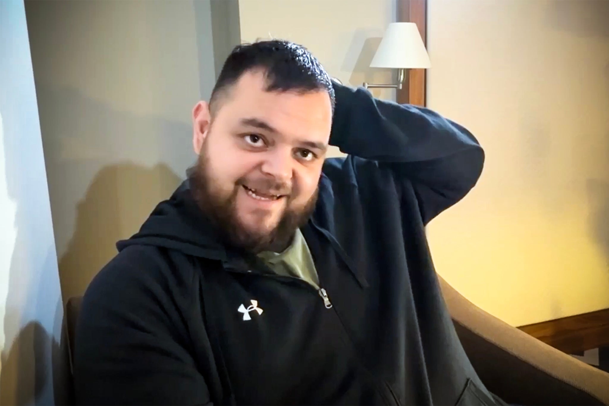 Aslin said the Ukrainians were ‘bewildered’ when he turned up at the army recruitment office