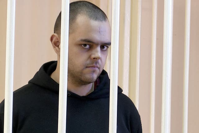 <p>Aiden Aslin was captured by Russian forces during a military conflict in Ukraine in April 2022</p>