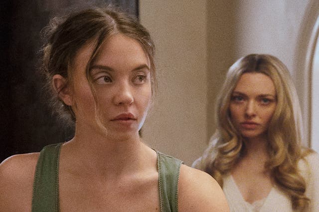 <p>Sydney Sweeney and Amanda Seyfried in the campy thriller ‘The Housemaid’</p>