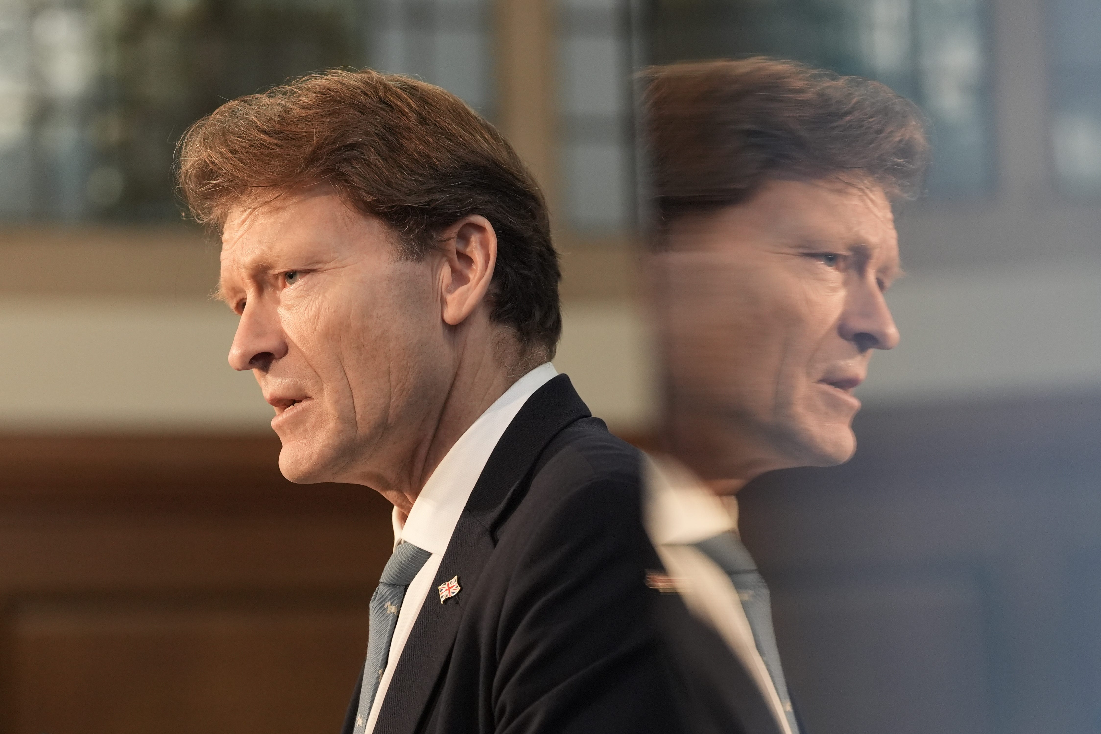 Richard Tice said he was ‘not familiar’ with remarks by a Reform UK mayoral candidate who said David Lammy should ‘go home’ to the Caribbean (Stefan Rousseau/PA)