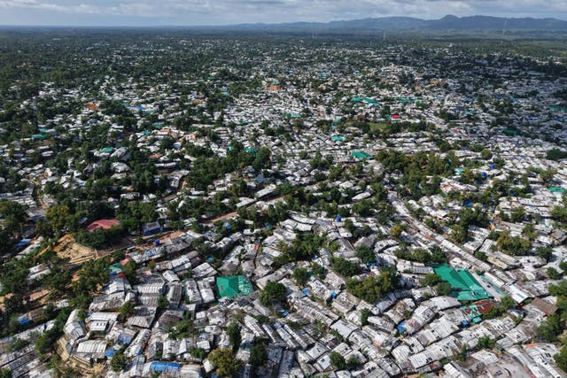 <p>One of the refugee camps in Cox's Bazar</p>