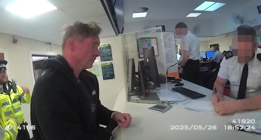 The ex-Royal Marine after his arrest