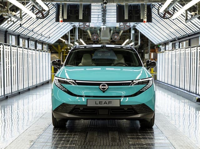 <p>The British-built Nissan Leaf has made the shortlist for World Car of the Year 2026</p>