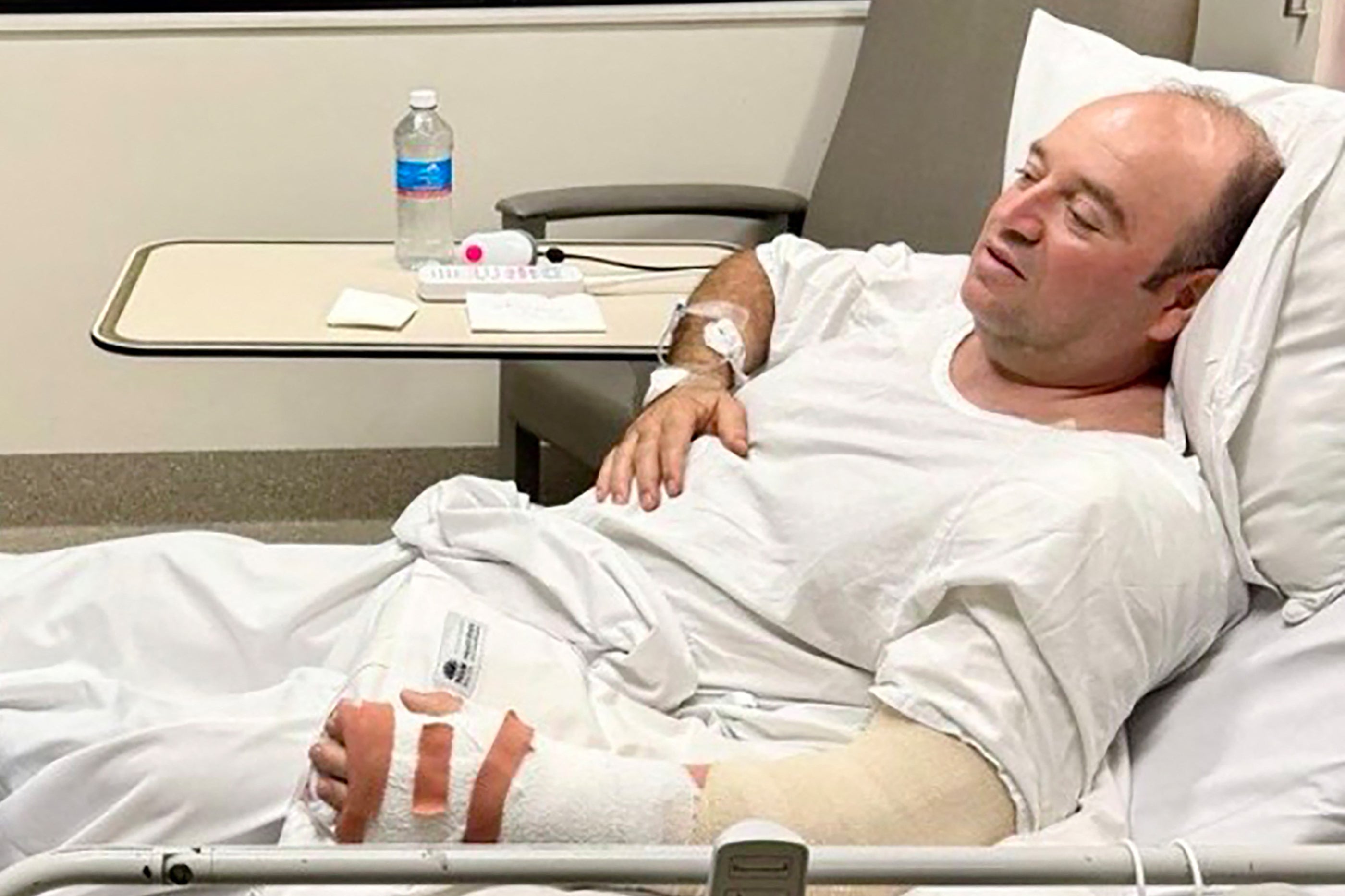 Ahmed al Ahmed is recovering in hospital after being shot twice in his left arm