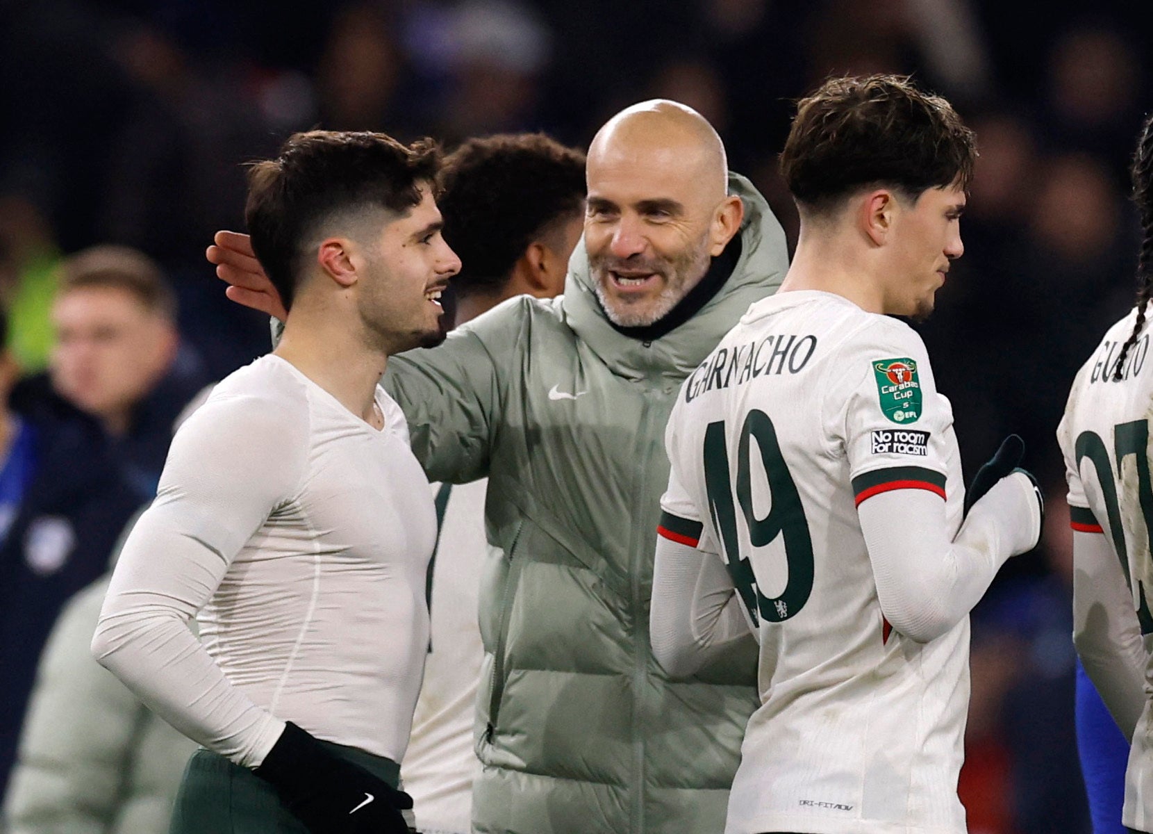 Enzo Maresca chose to focus on his team’s performance after full-time in Cardiff