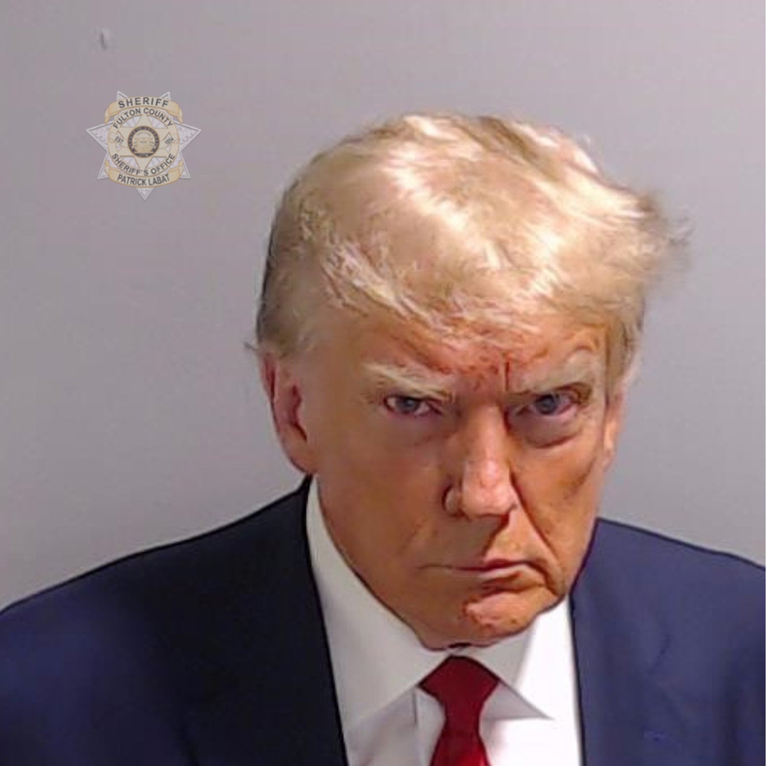 President Donald Trump is labeled ‘criminal in chief’ in the news release, with the word ‘felon’ branded across his 2023 mugshot