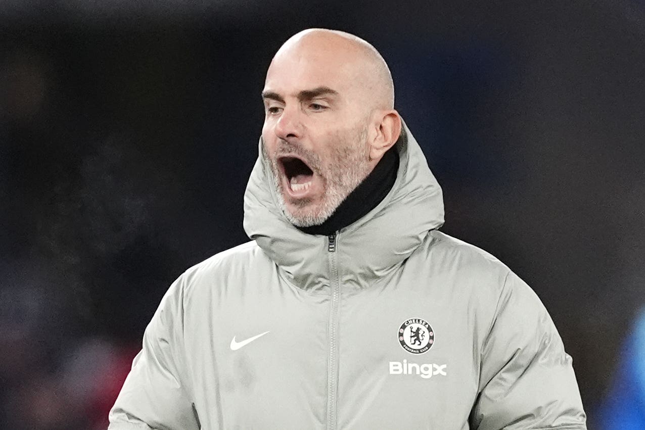 Head coach Enzo Maresca was serenaded by Chelsea fans after their Carabao Cup quarter-final victory at Cardiff (Nick Potts/PA)