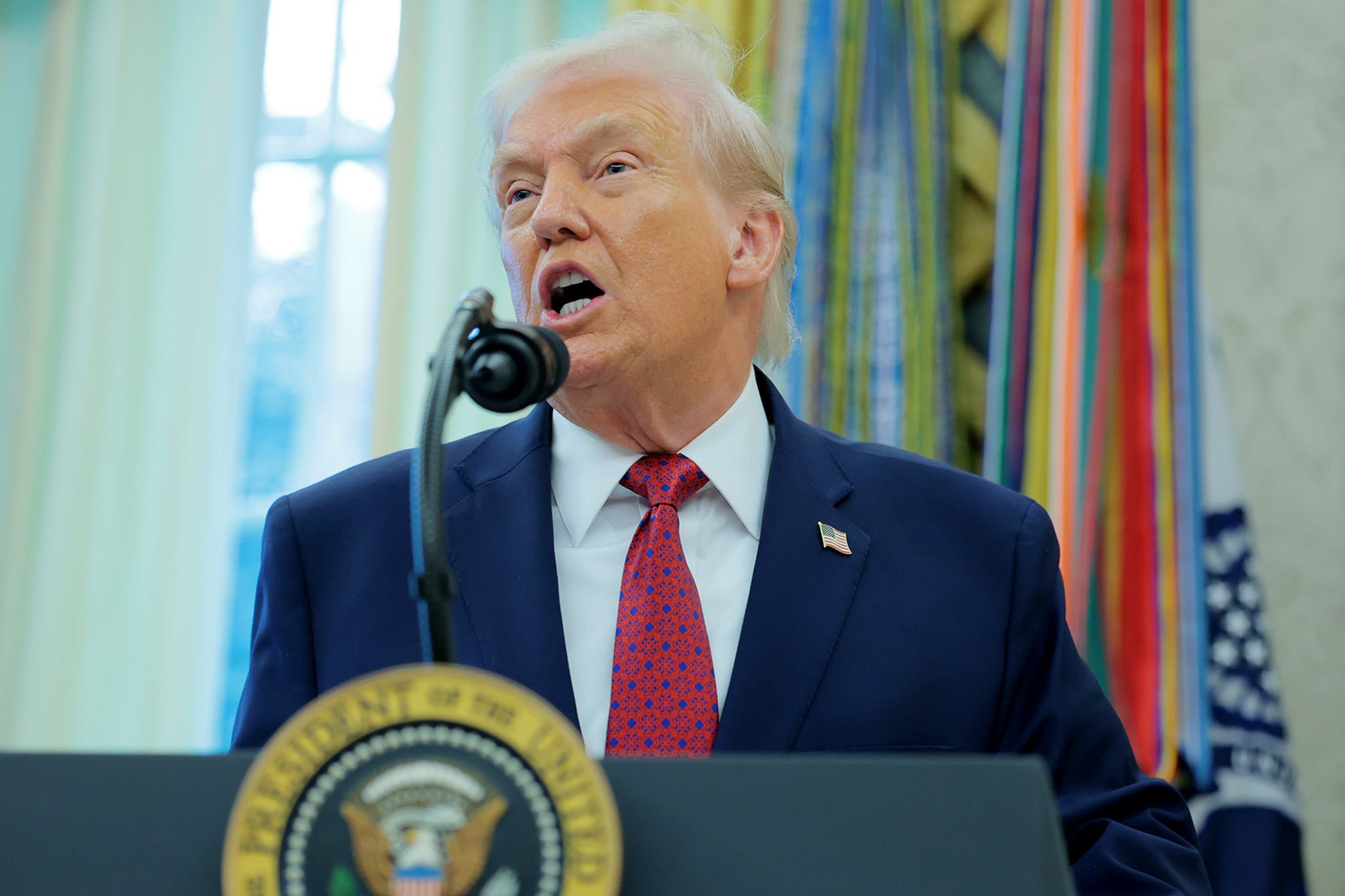 <p>Trump did not say what he will speak about on Wednesday</p>