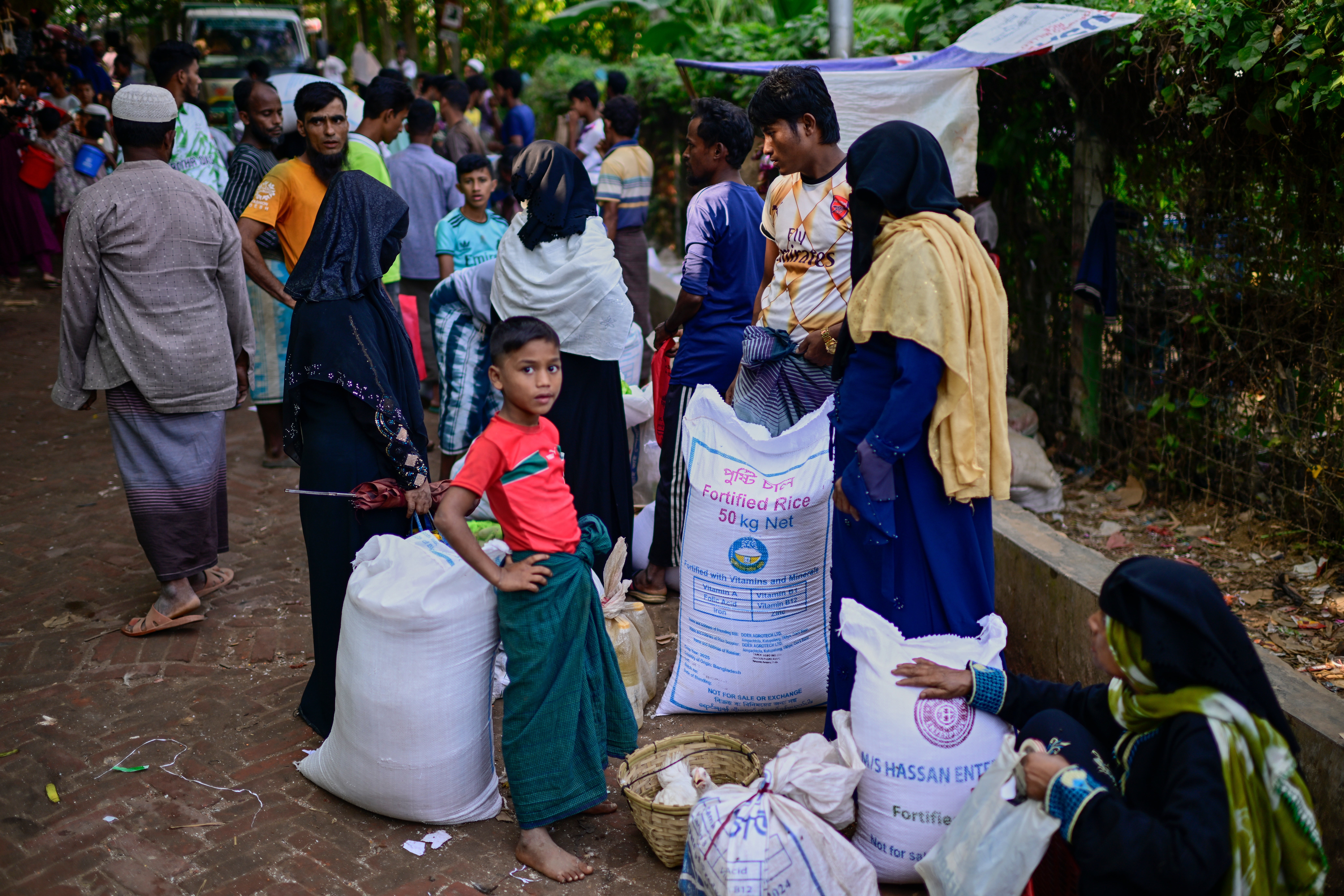 Rohingya refugees in Bangladesh last November