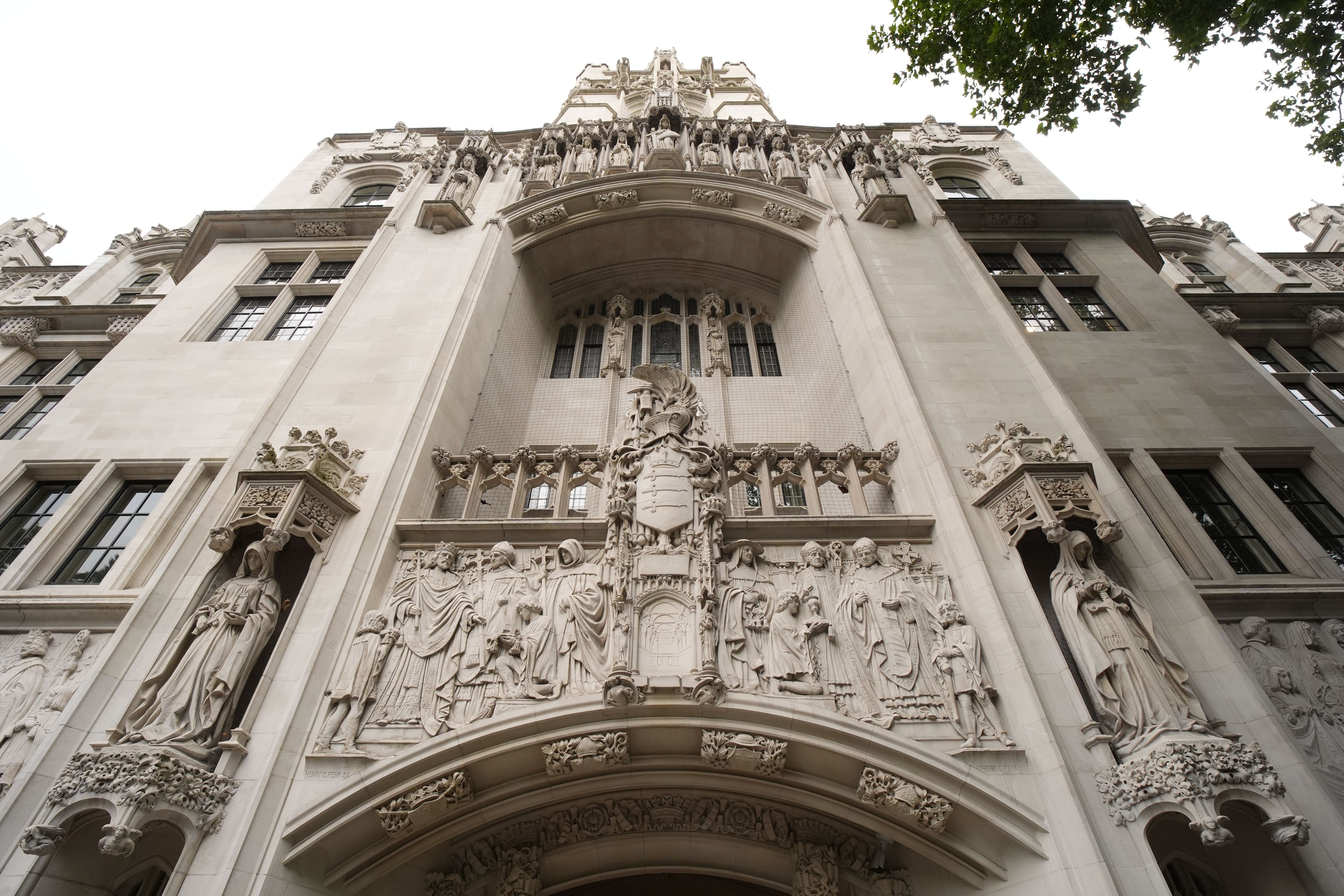 The ruling was delivered at the Supreme Court in London (Jordan Pettitt/PA)